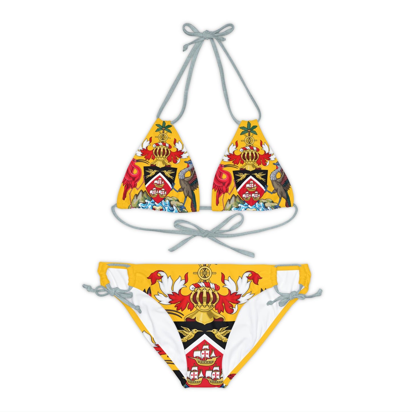 Trinidad And Tobago Strappy Bikini Set Yellow