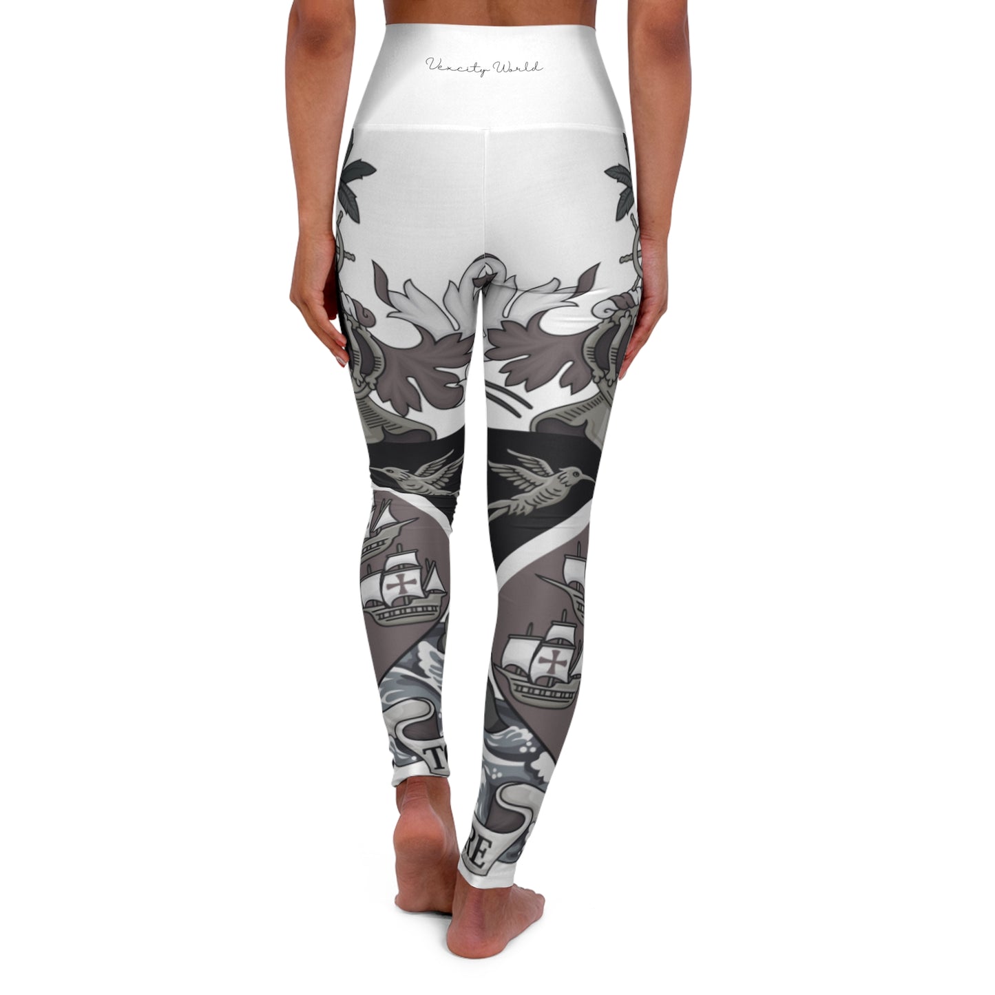 Trinidad And Tobago Women's High Waisted Yoga Leggings White