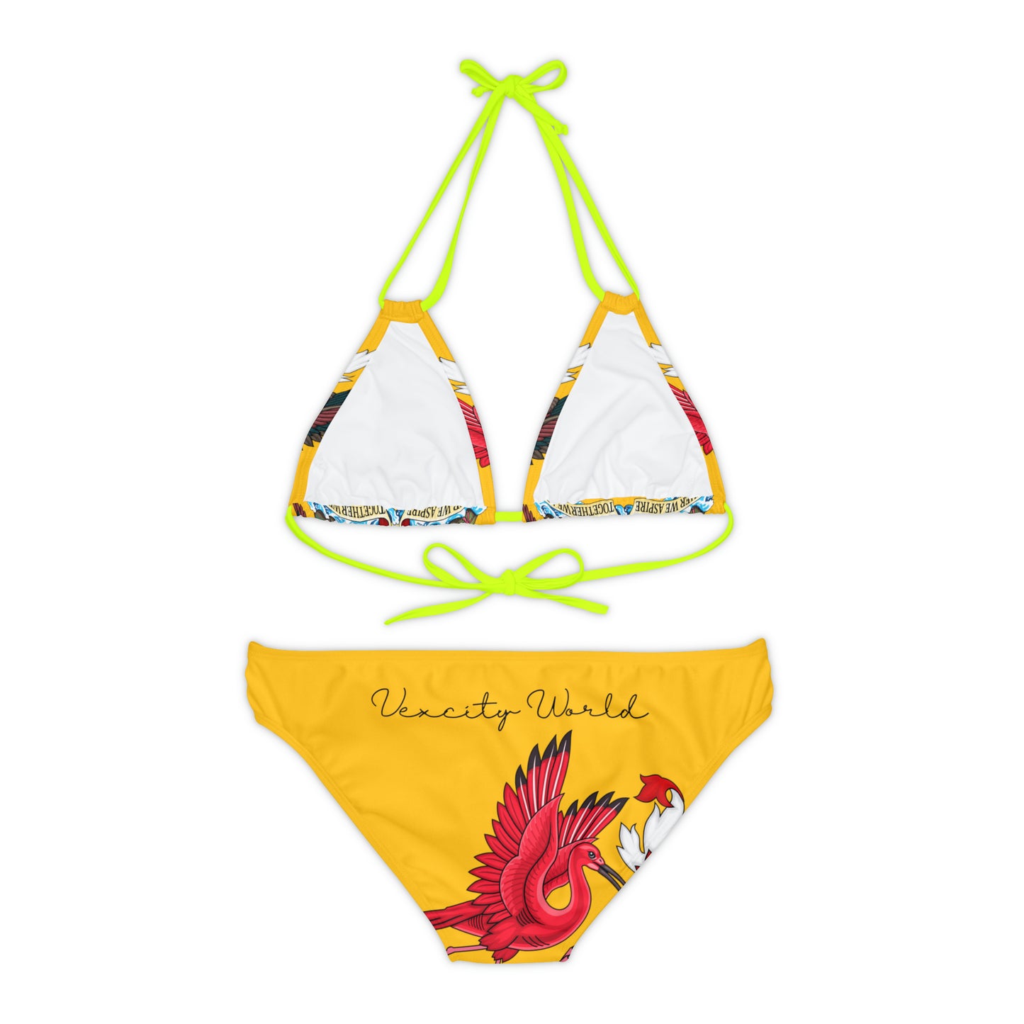 Trinidad And Tobago Strappy Bikini Set Yellow