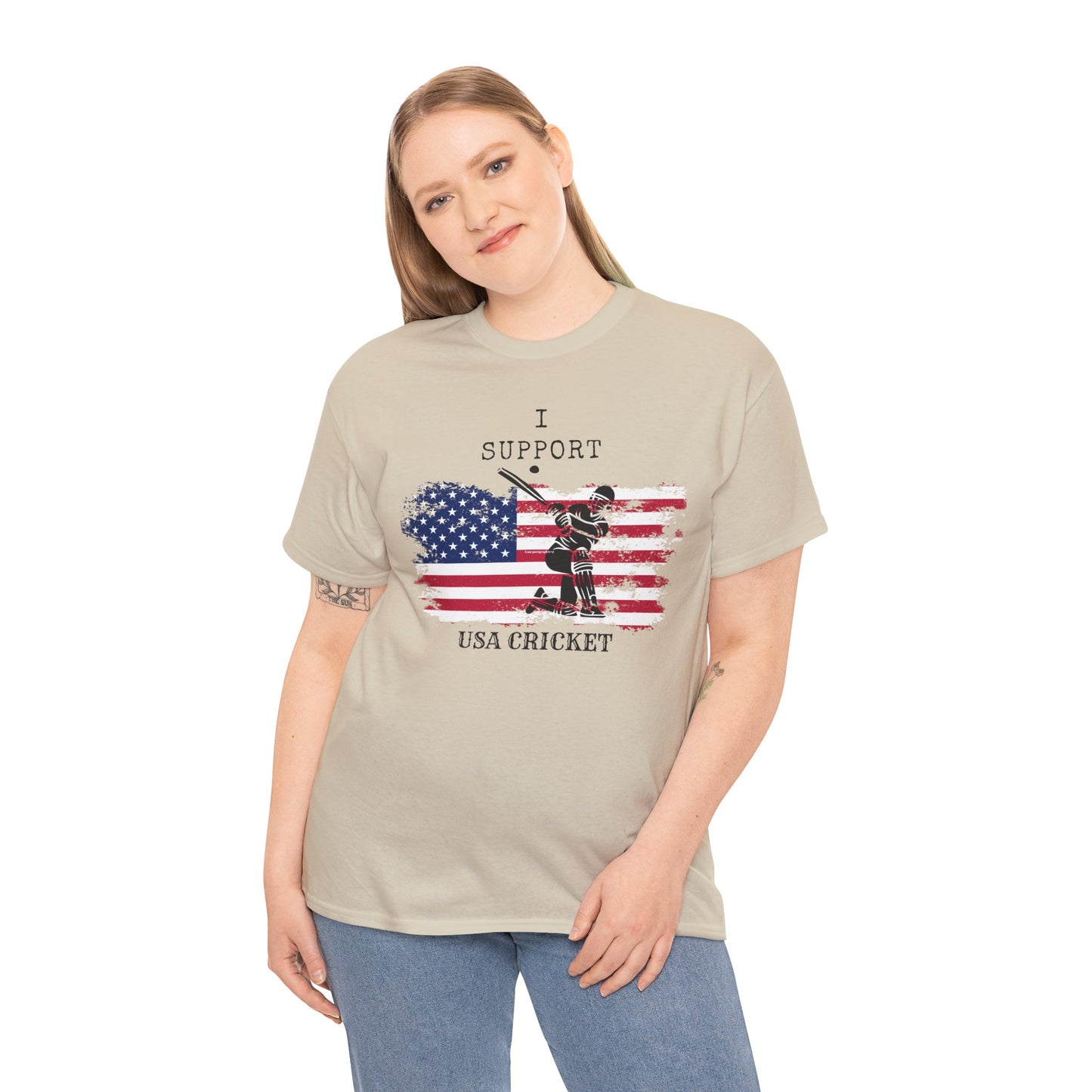 Support USA Cricket Gift T- shirt