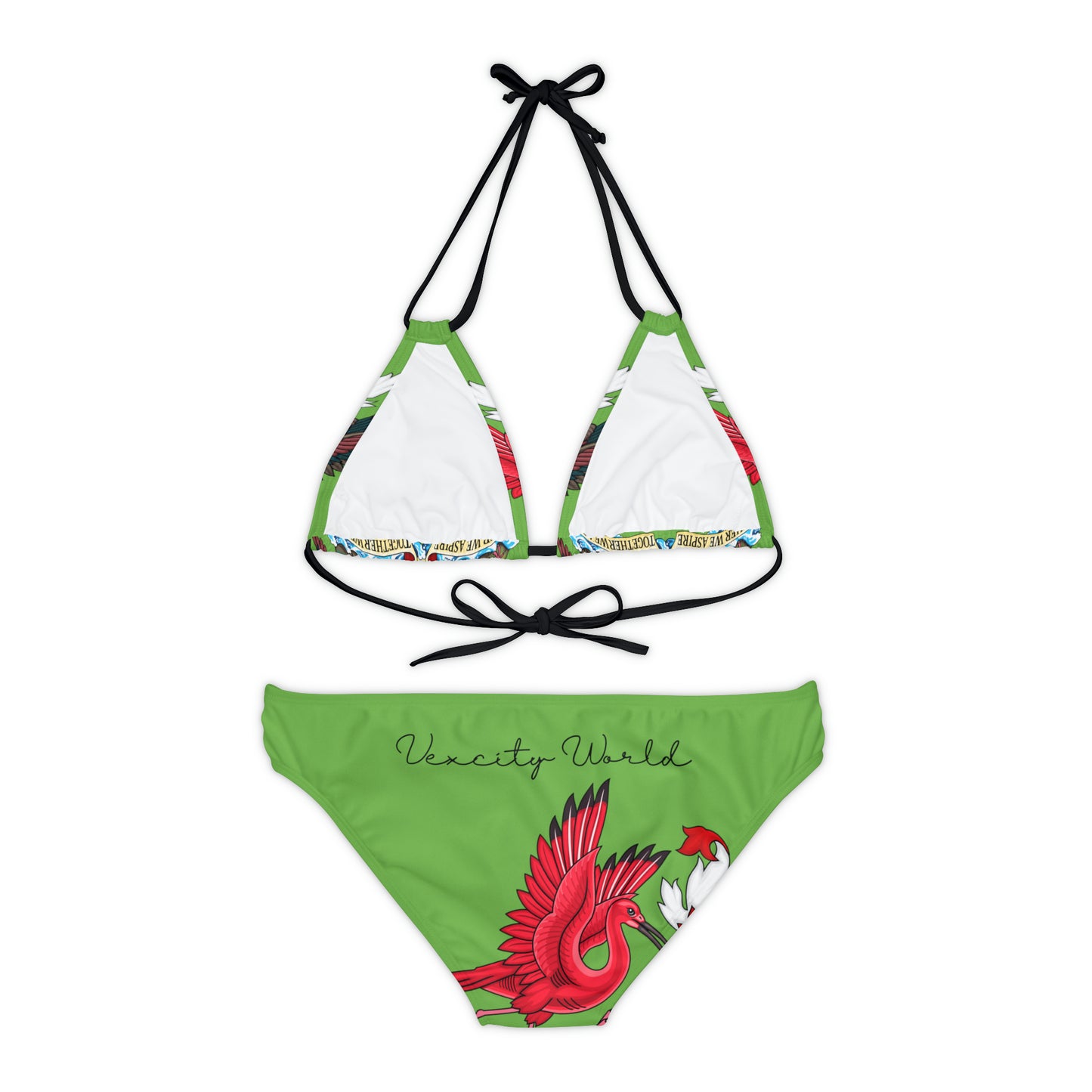 Trinidad And Tobago Strappy Bikini Set Green