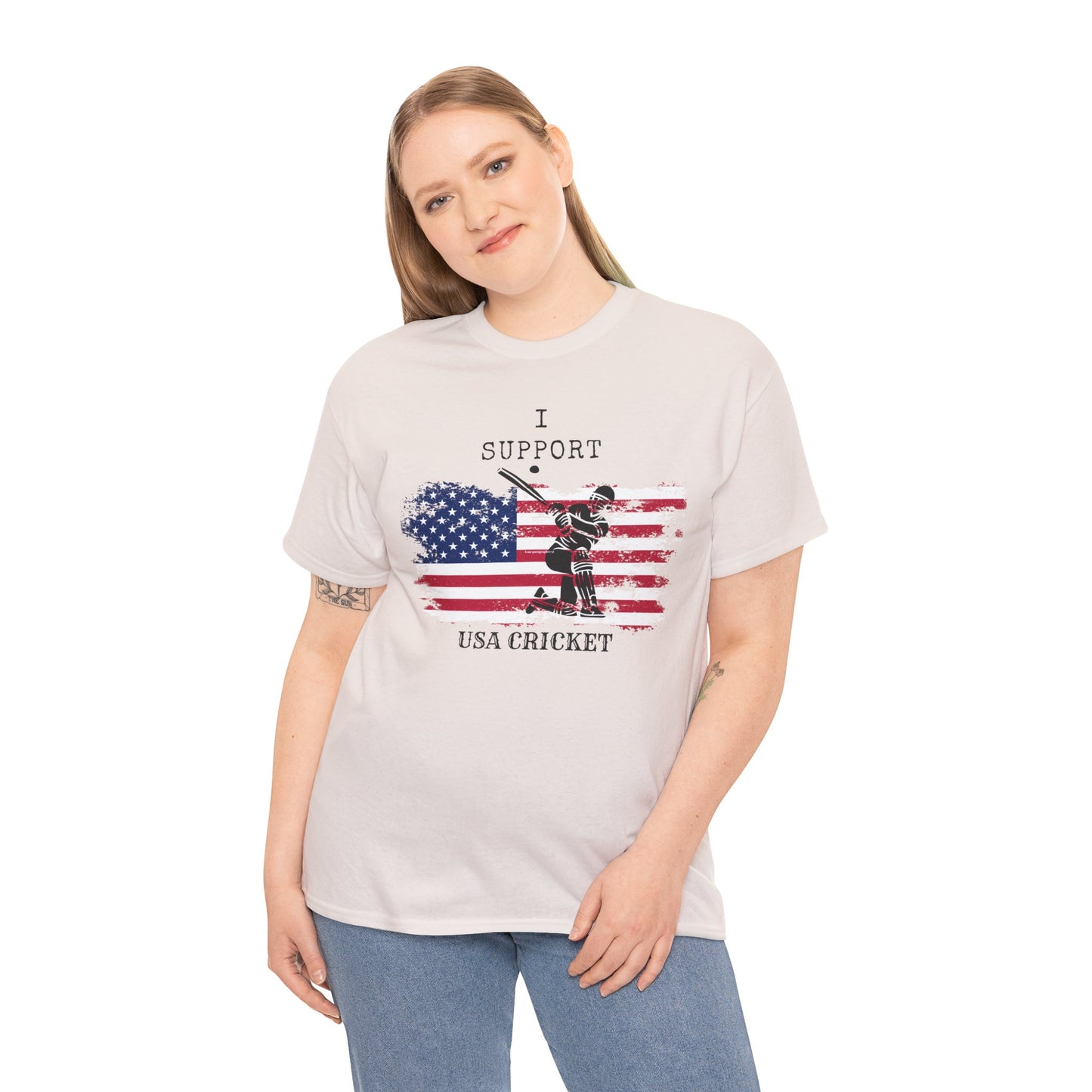 Support USA Cricket Gift T- shirt