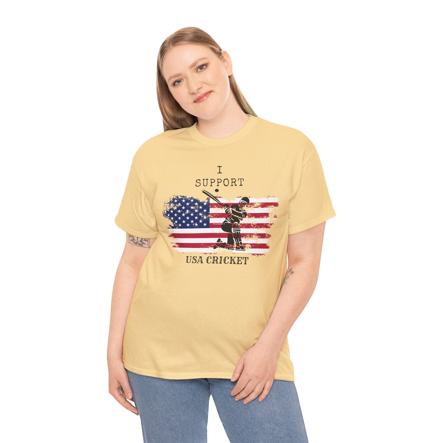 Support USA Cricket Gift T- shirt