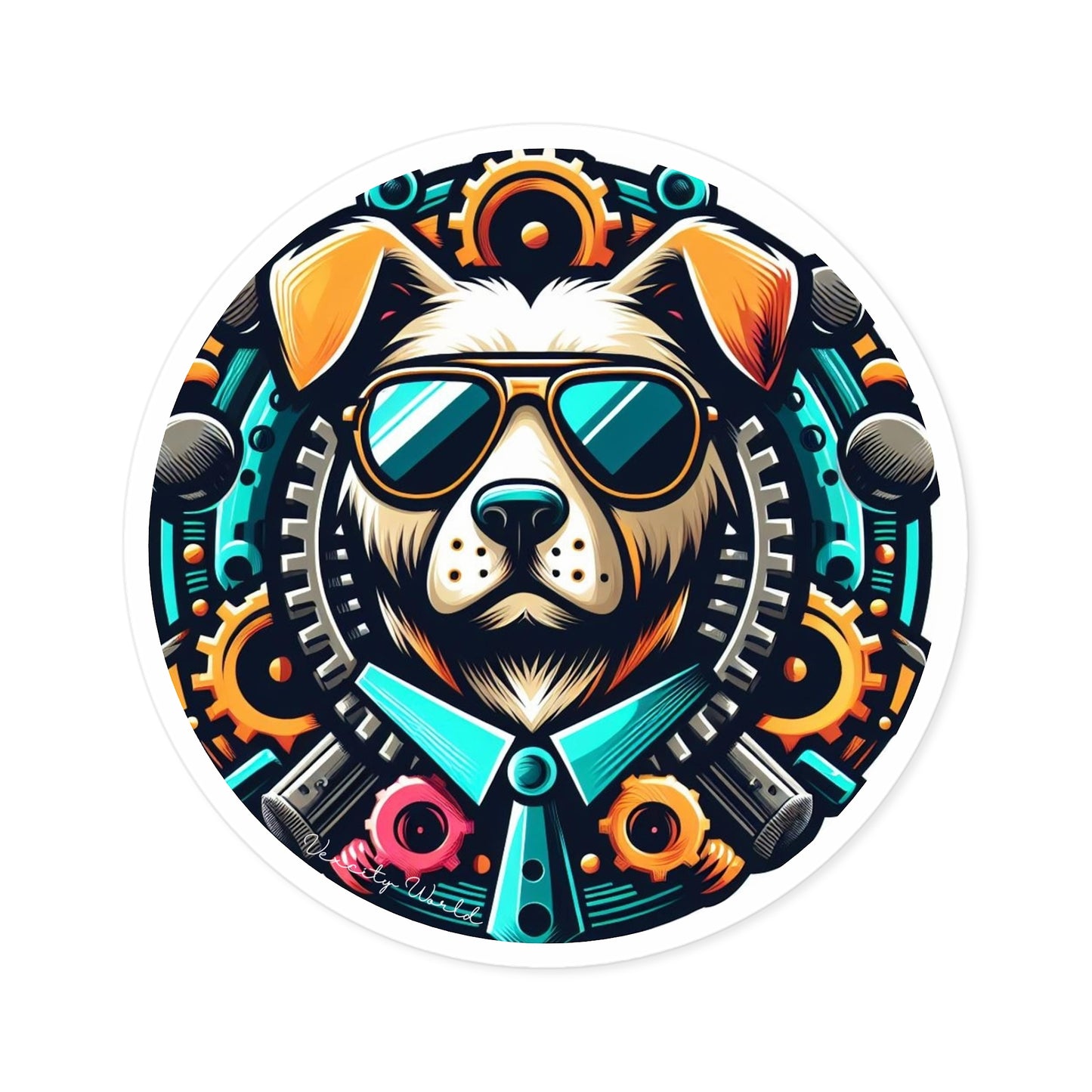 Muzzy The Dog Sticker, Indoor\Outdoor