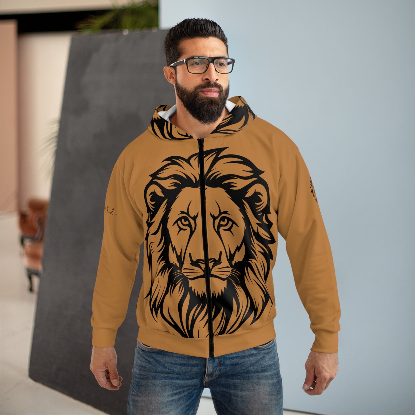 The Lion Of Judah Zip Hoodie