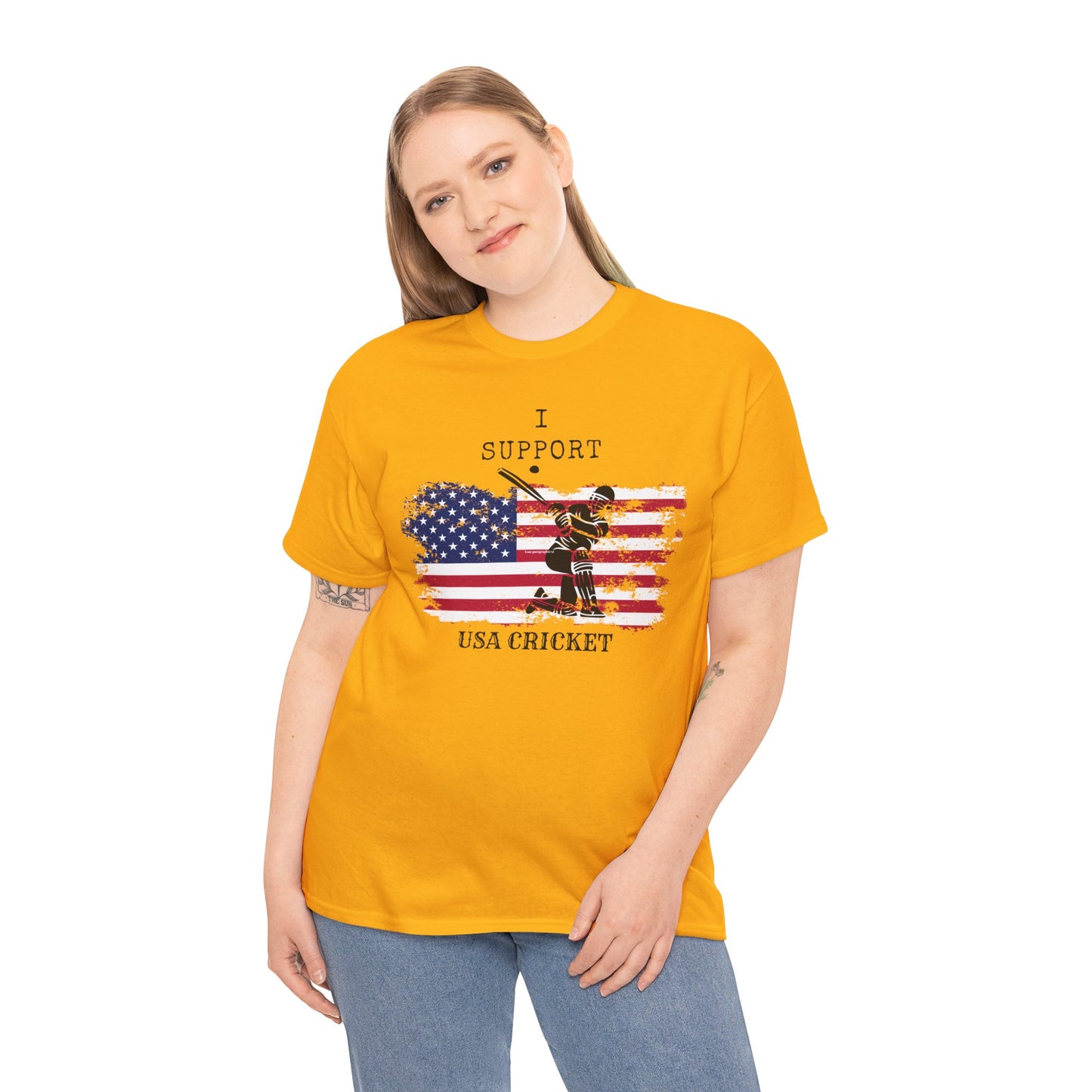 Support USA Cricket Gift T- shirt