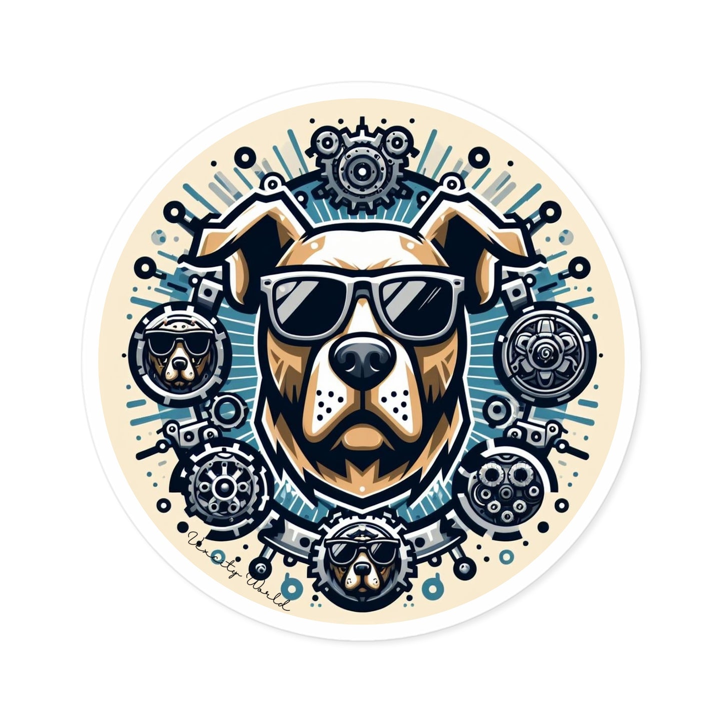 Bruno The Dog Sticker, Indoor\Outdoor