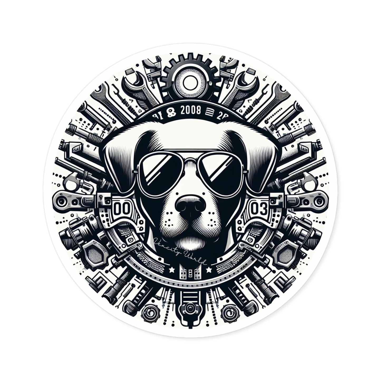 LiL Mickey The Dog Sticker, Indoor\Outdoor