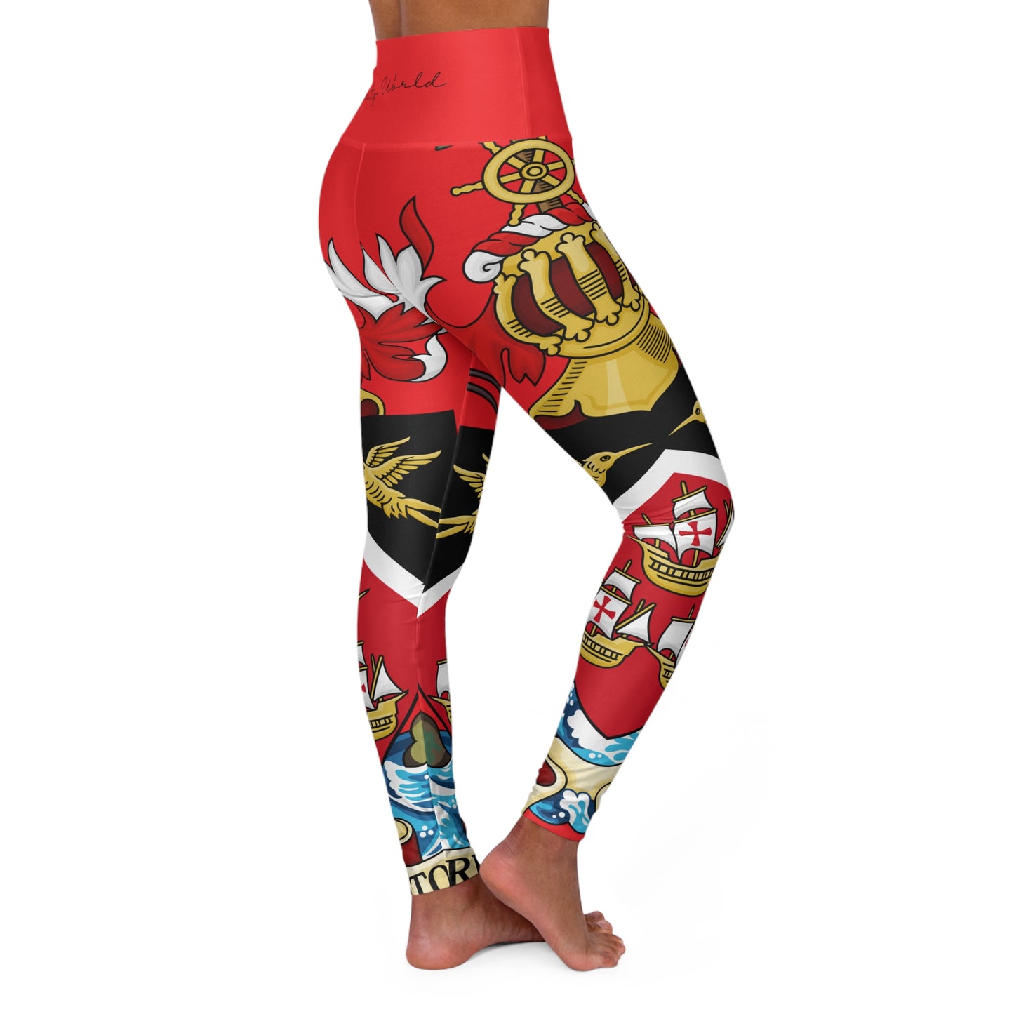 Trinidad And Tobago Women's High Waisted Yoga Leggings