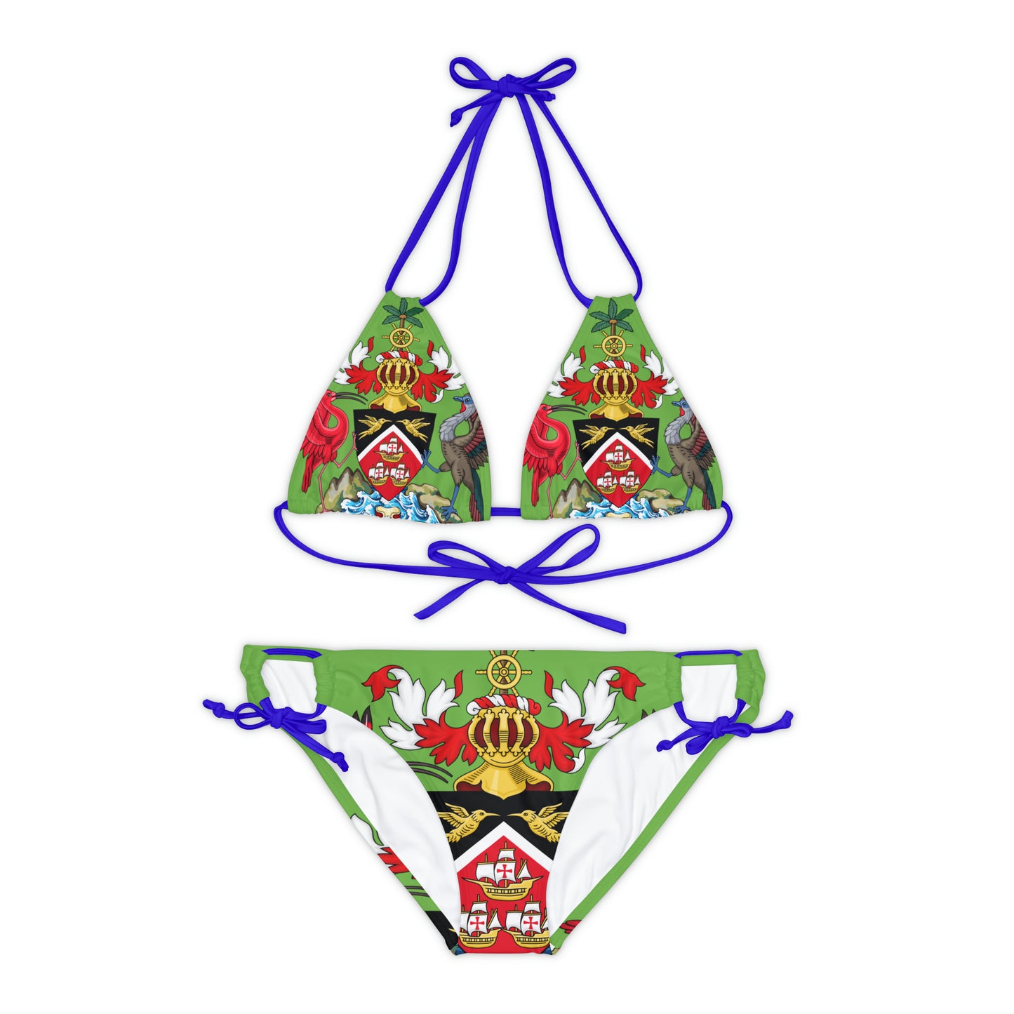 Trinidad And Tobago Strappy Bikini Set Green