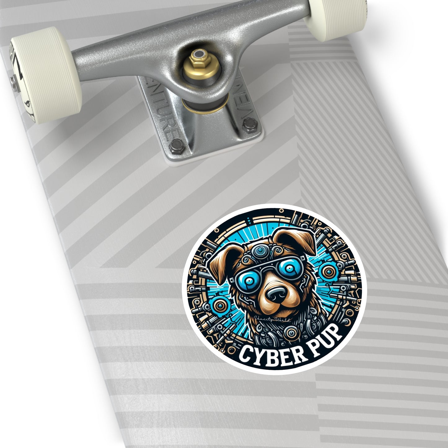 Cyber PuP Dog Sticker, Indoor\Outdoor