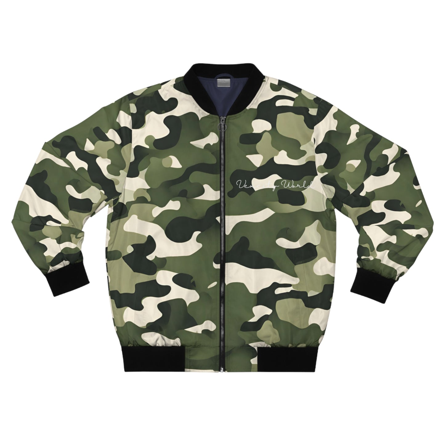 Vexcity World Surfing Inspired Bomber Jacket Camouflage