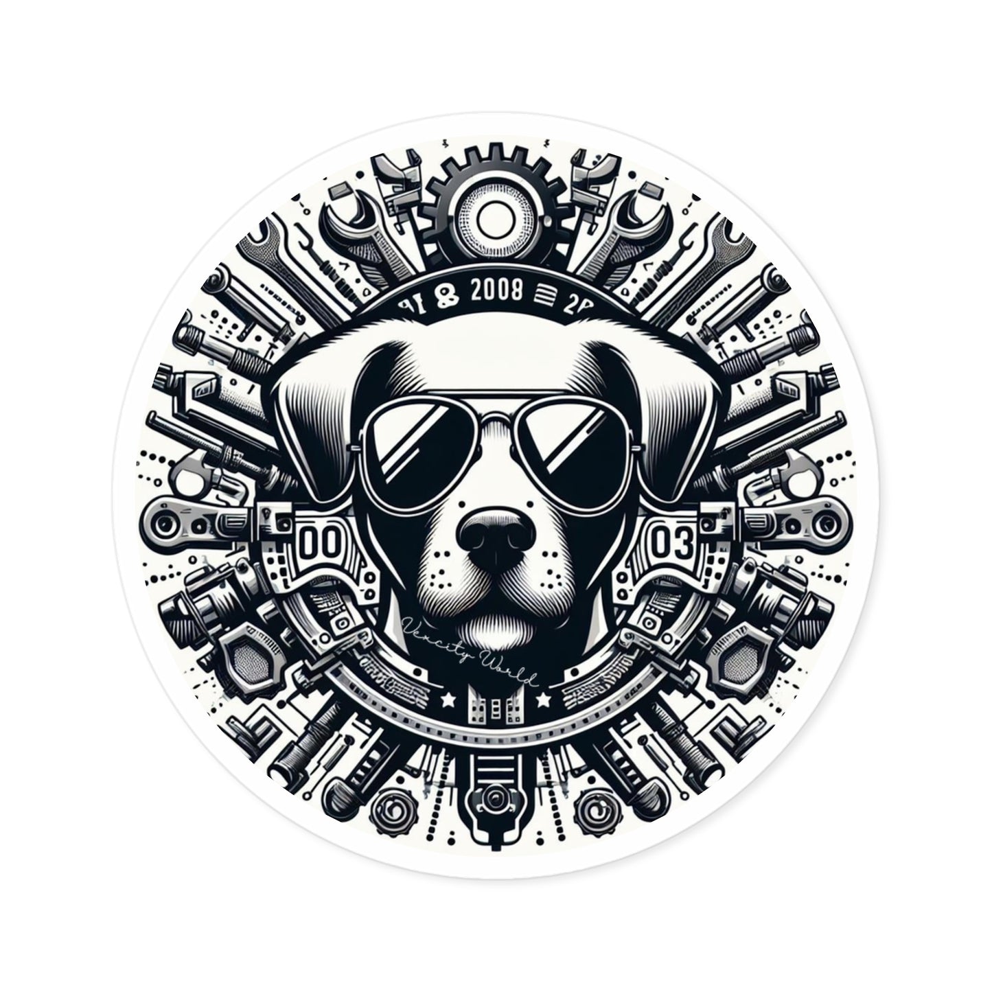 LiL Mickey The Dog Sticker, Indoor\Outdoor