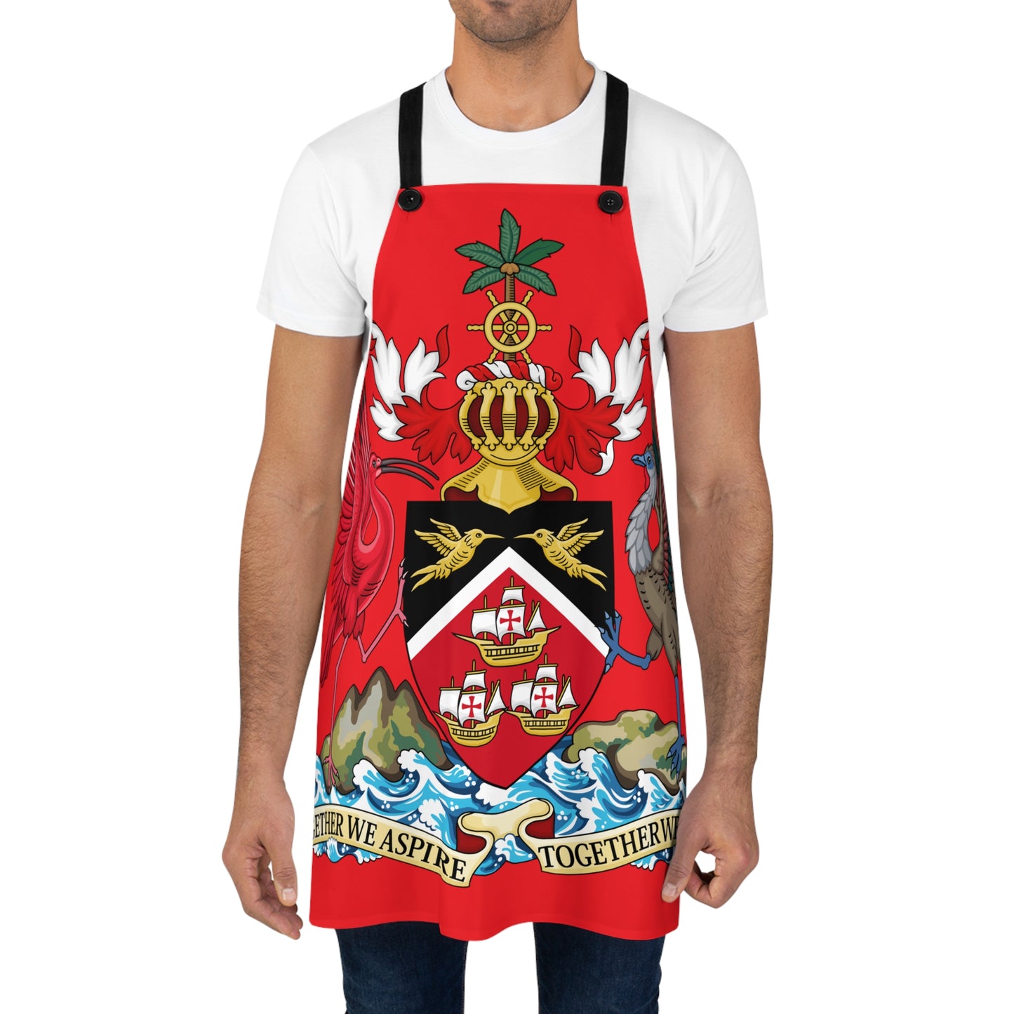 Trinidad And Tobago Chef Apron Red