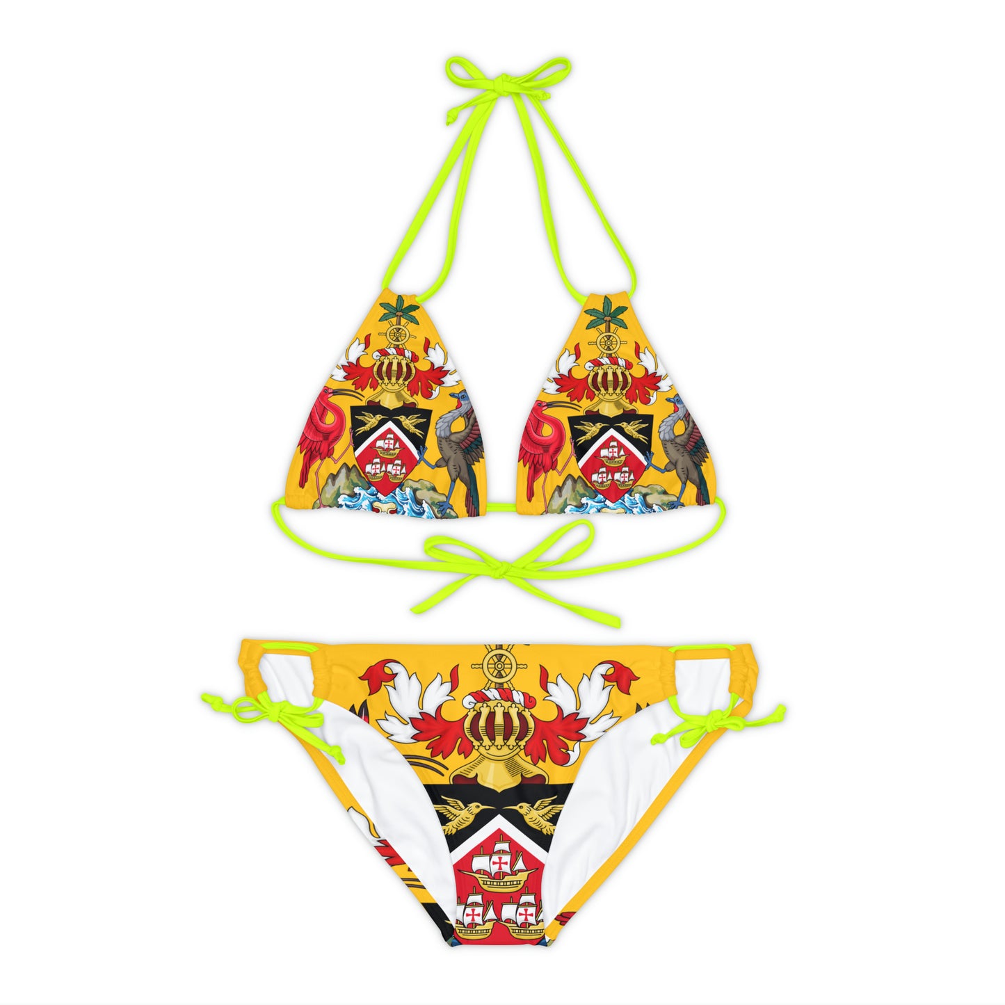Trinidad And Tobago Strappy Bikini Set Yellow