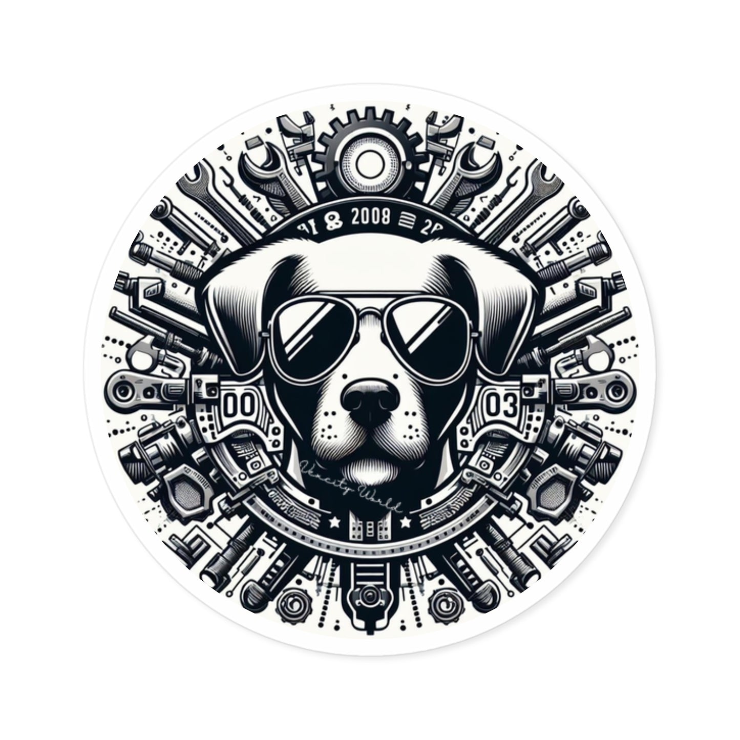 LiL Mickey The Dog Sticker, Indoor\Outdoor