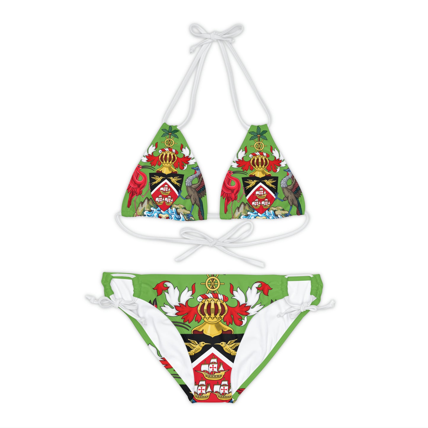 Trinidad And Tobago Strappy Bikini Set Green