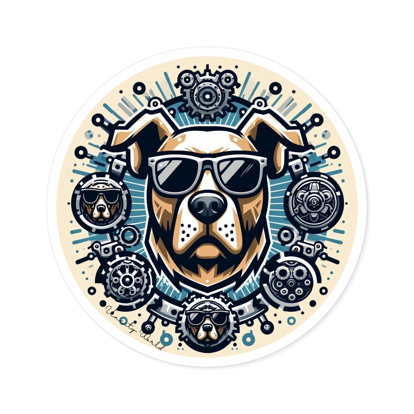 Bruno The Dog Sticker, Indoor\Outdoor