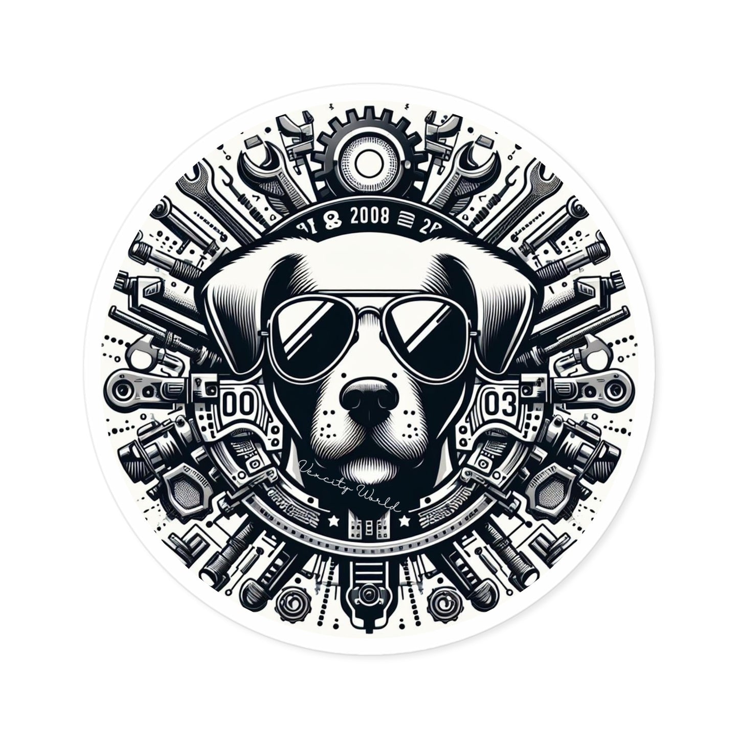LiL Mickey The Dog Sticker, Indoor\Outdoor