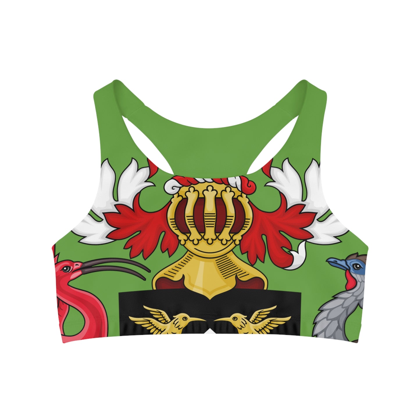 Trinidad And Tobago Women's Seamless Sports Bra Green