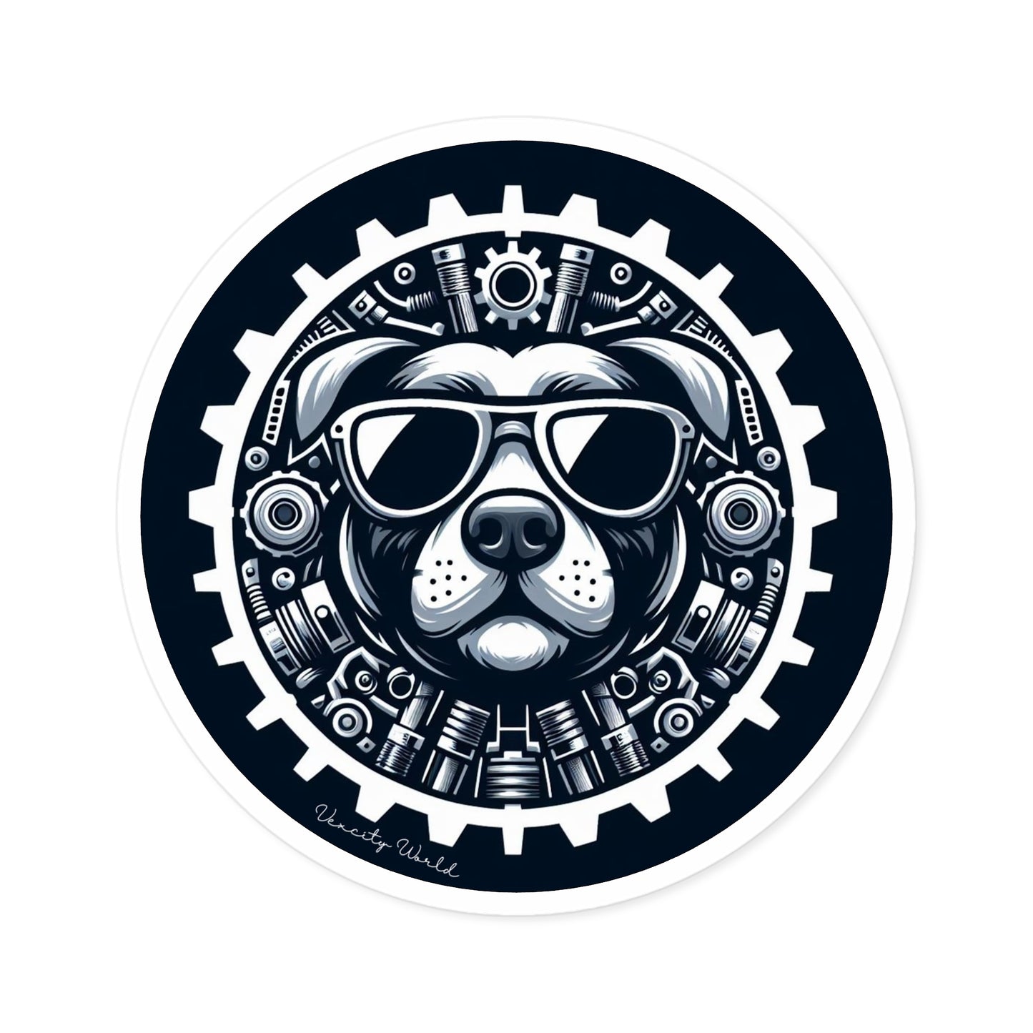 Georgie The Dog Sticker, Indoor\Outdoor