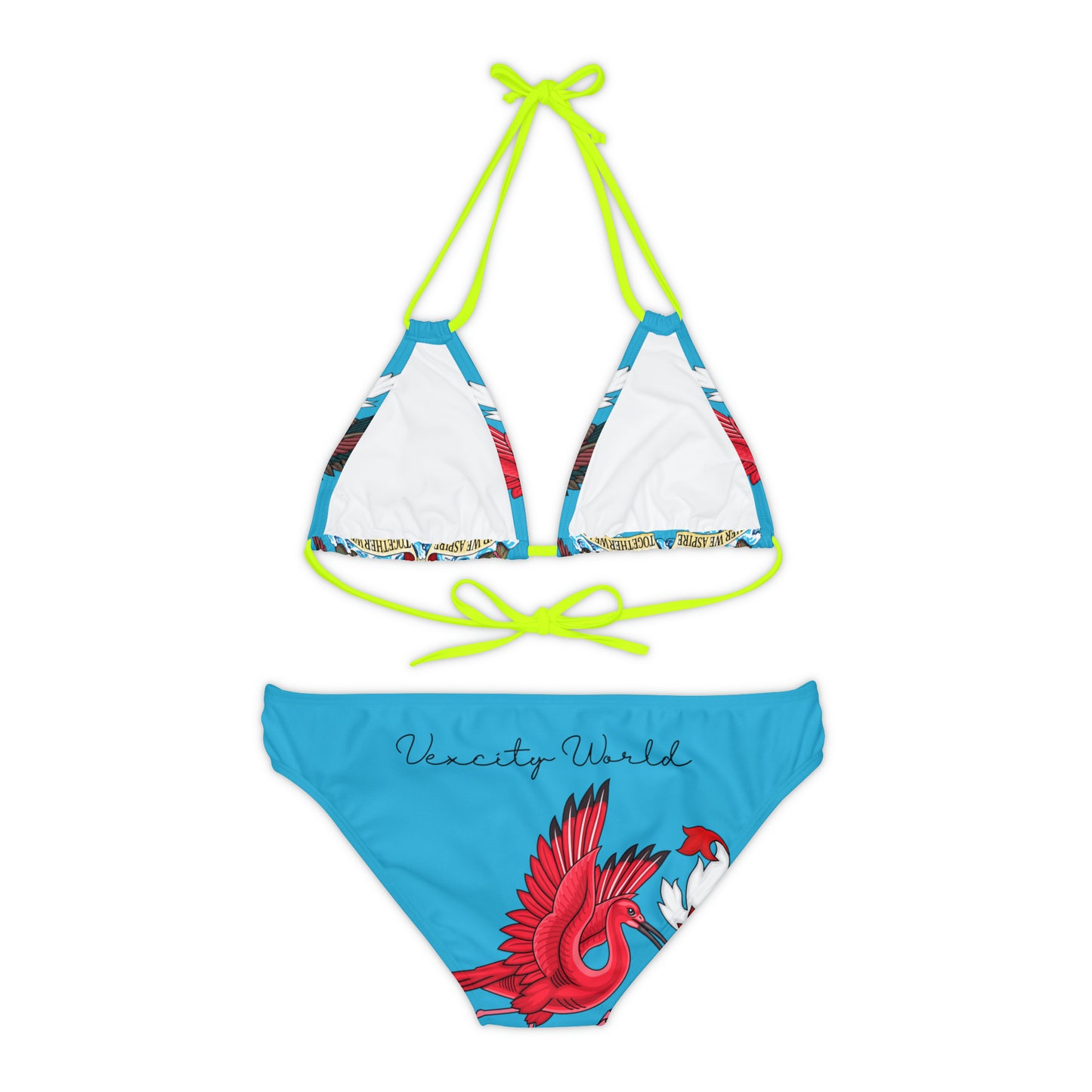 Trinidad And Tobago Strappy Bikini Set Turquoise