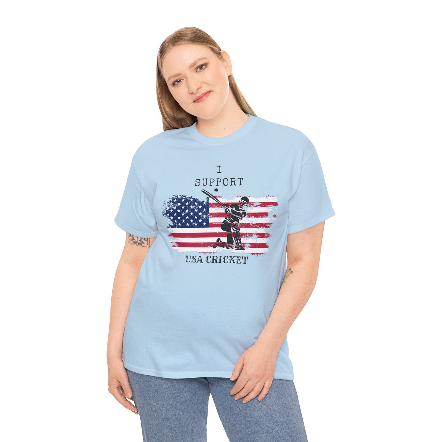 Support USA Cricket Gift T- shirt