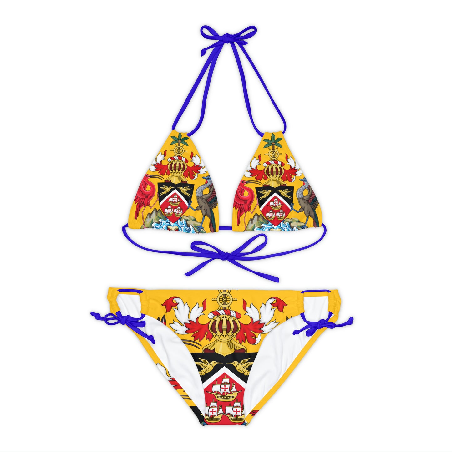 Trinidad And Tobago Strappy Bikini Set Yellow