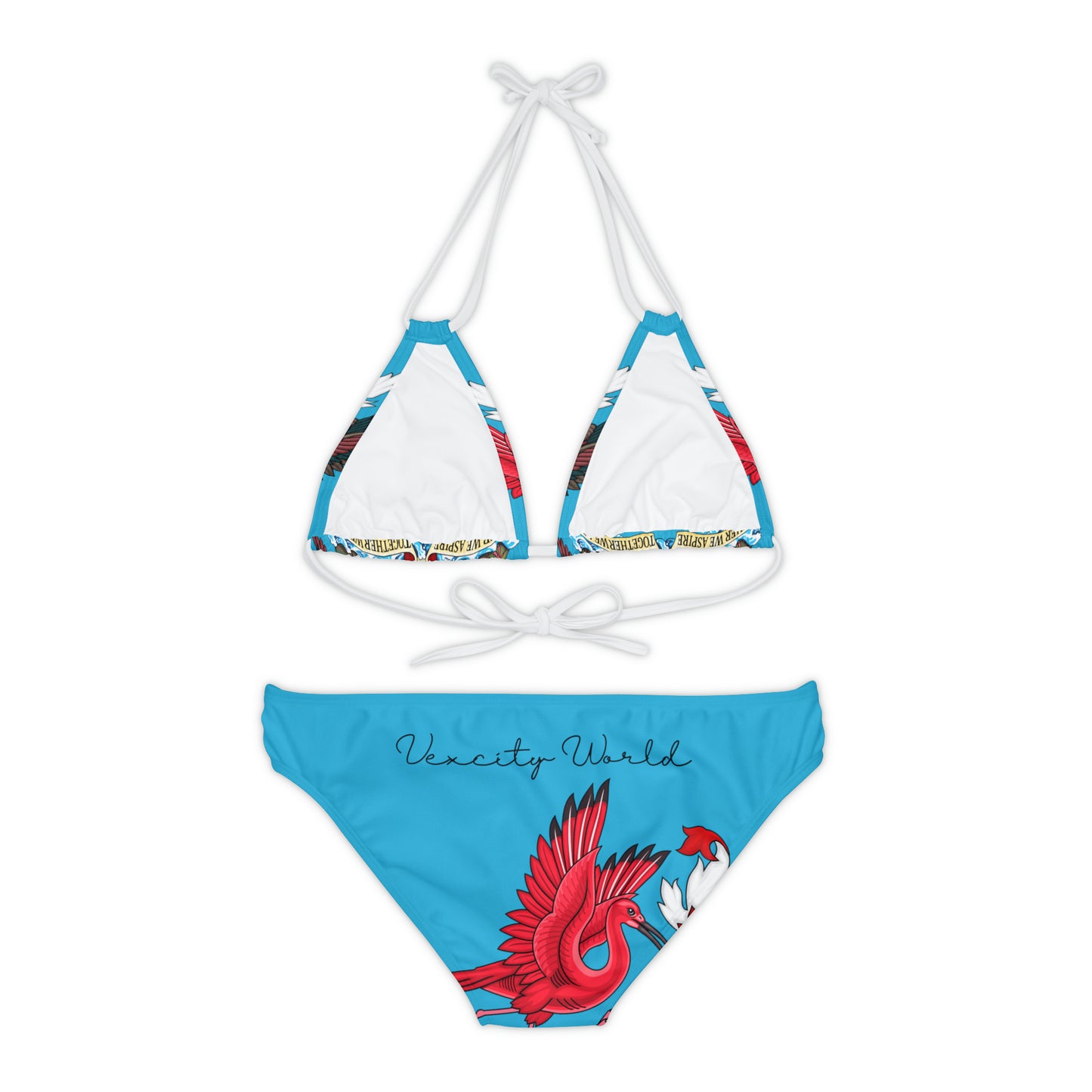 Trinidad And Tobago Strappy Bikini Set Turquoise