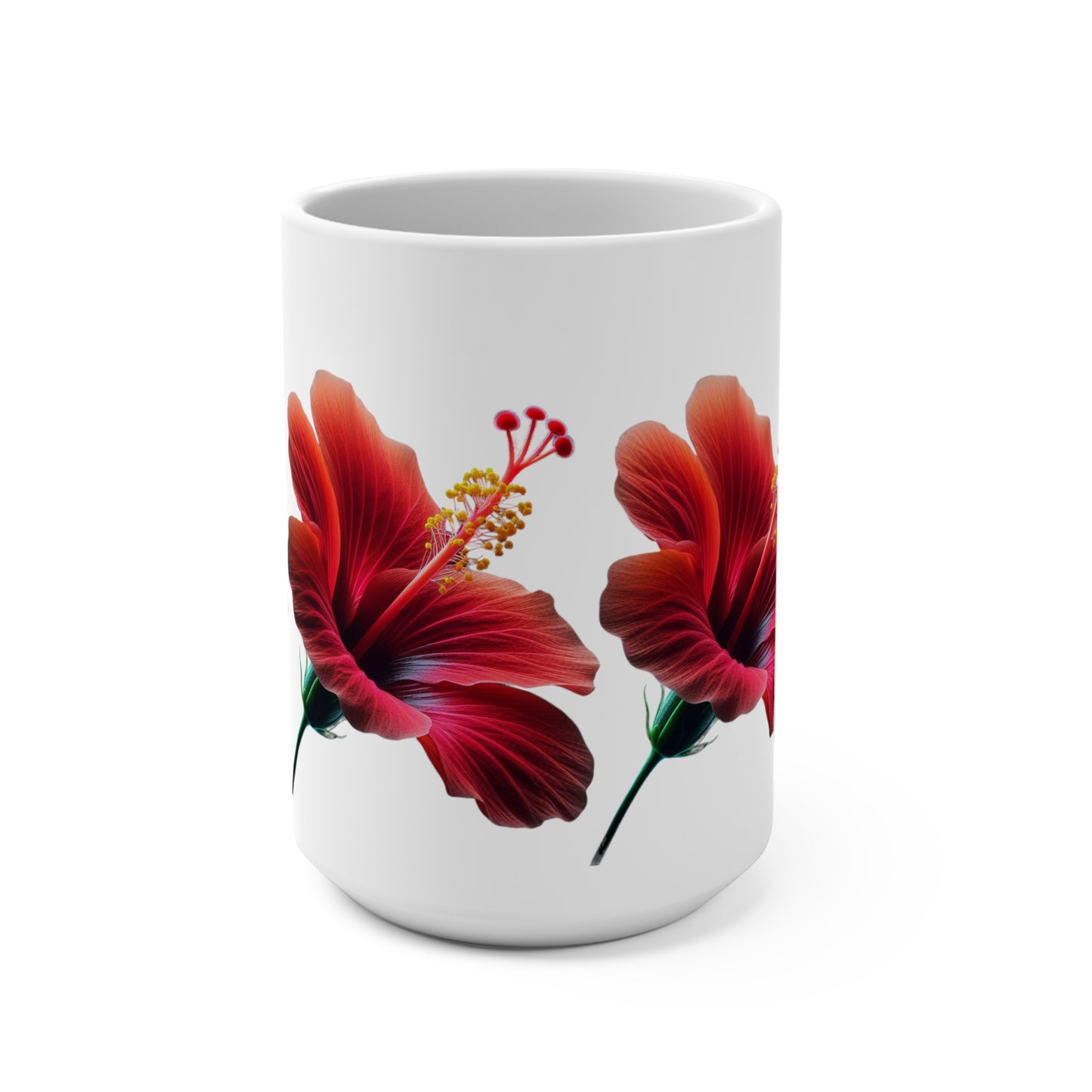Hibiscus Flower Coffee Mug 15oz