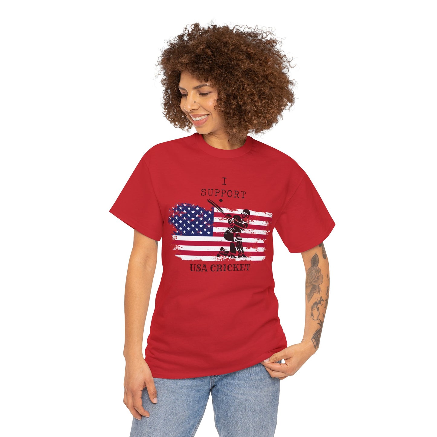 Support USA Cricket Gift T- shirt