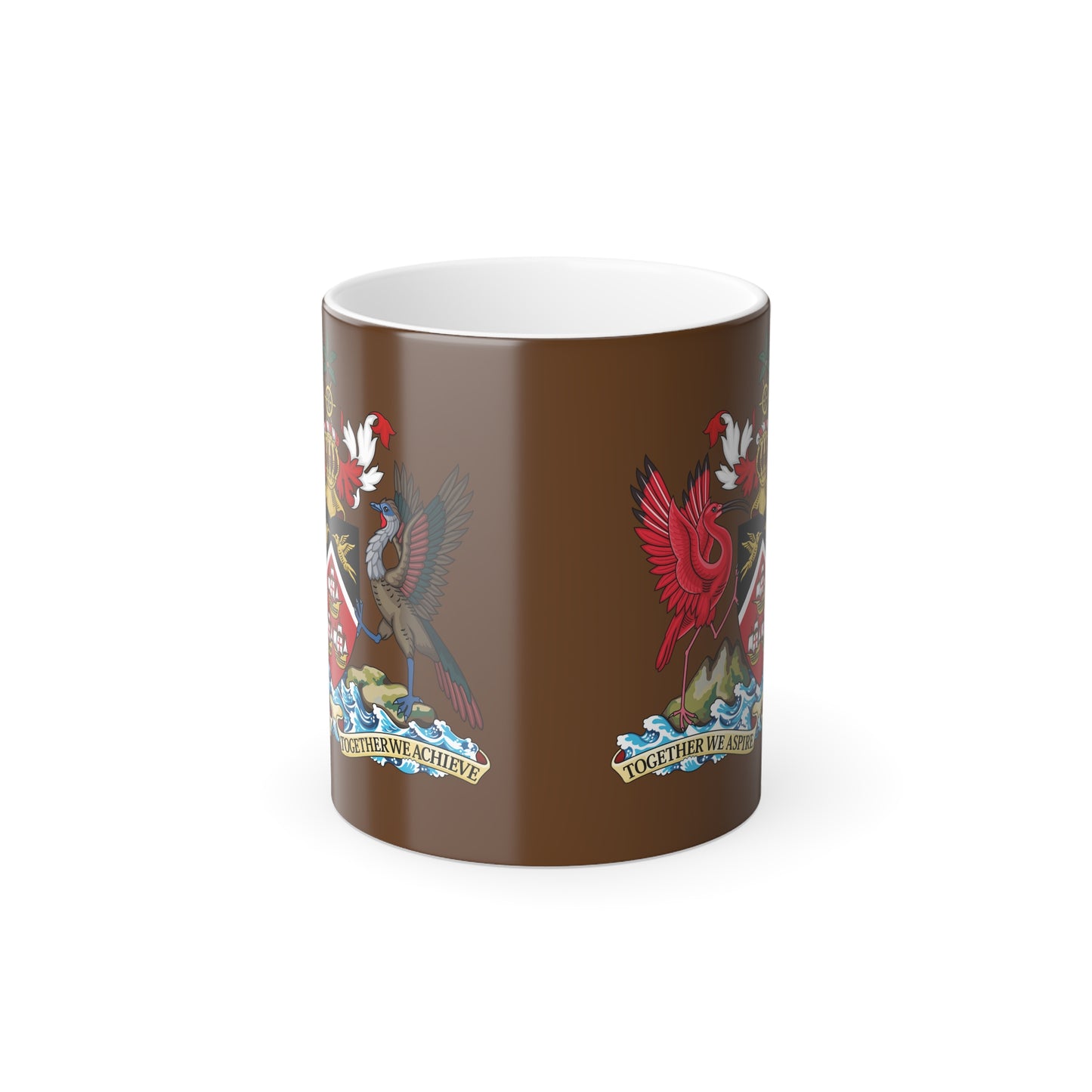 Trinidad And Tobago Coffee Mug, 11oz Brown
