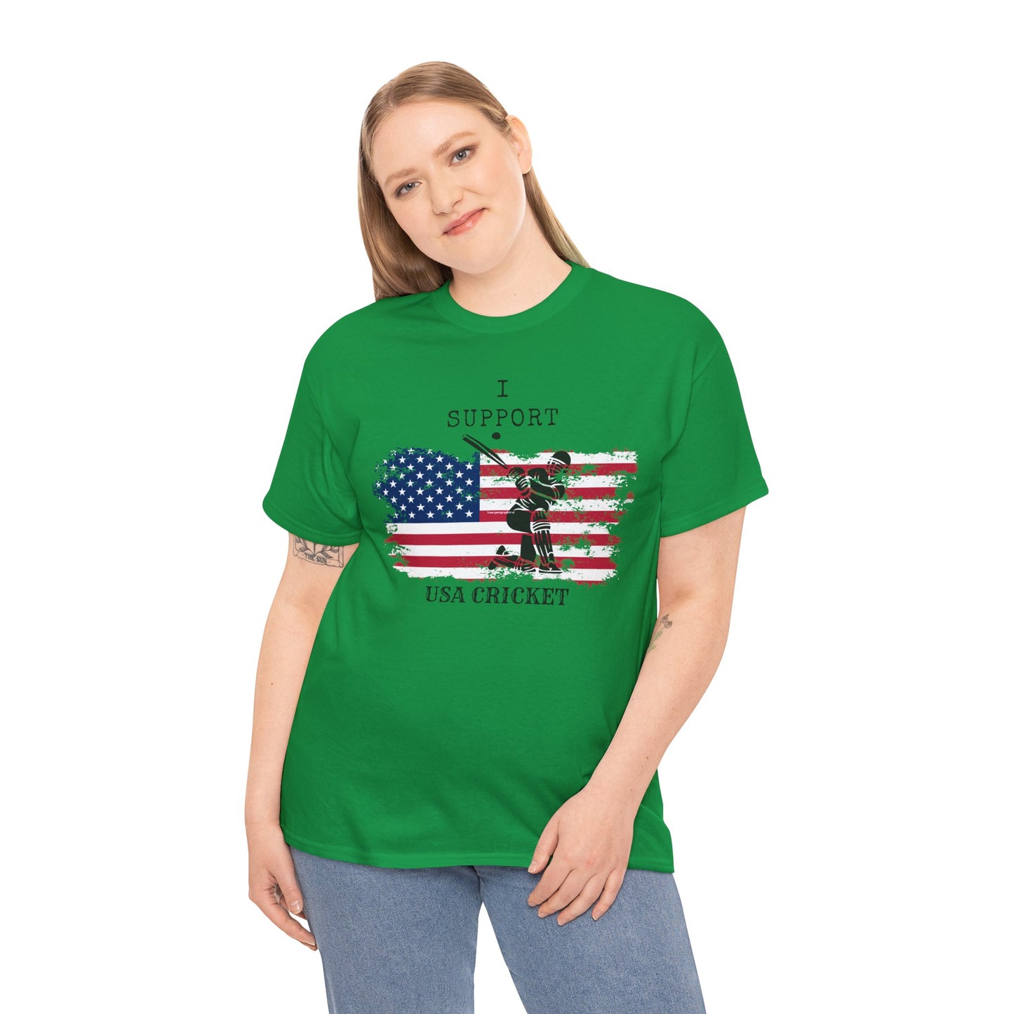 Support USA Cricket Gift T- shirt