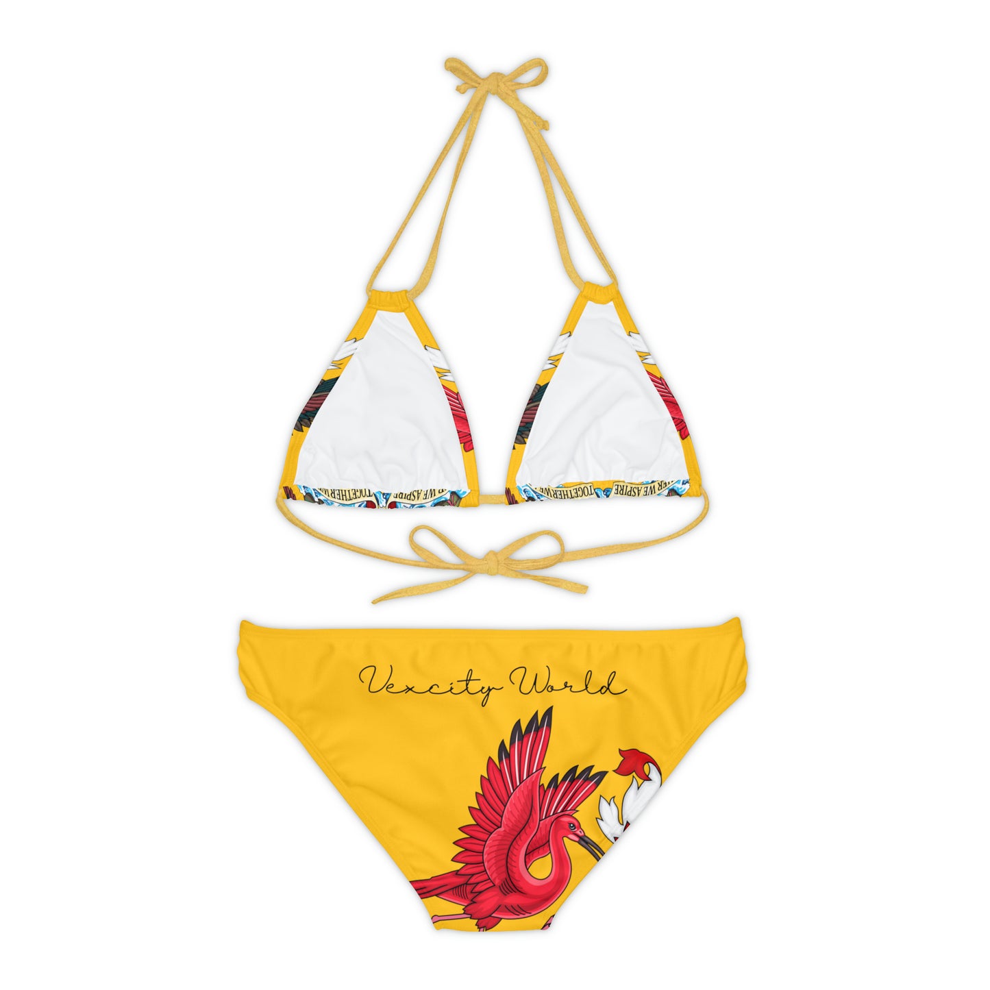 Trinidad And Tobago Strappy Bikini Set Yellow
