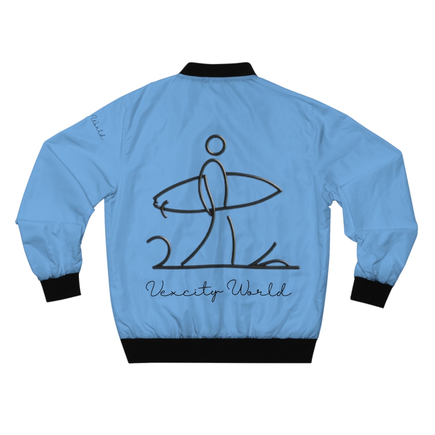 Vexcity World Bomber Jacket Light Blue
