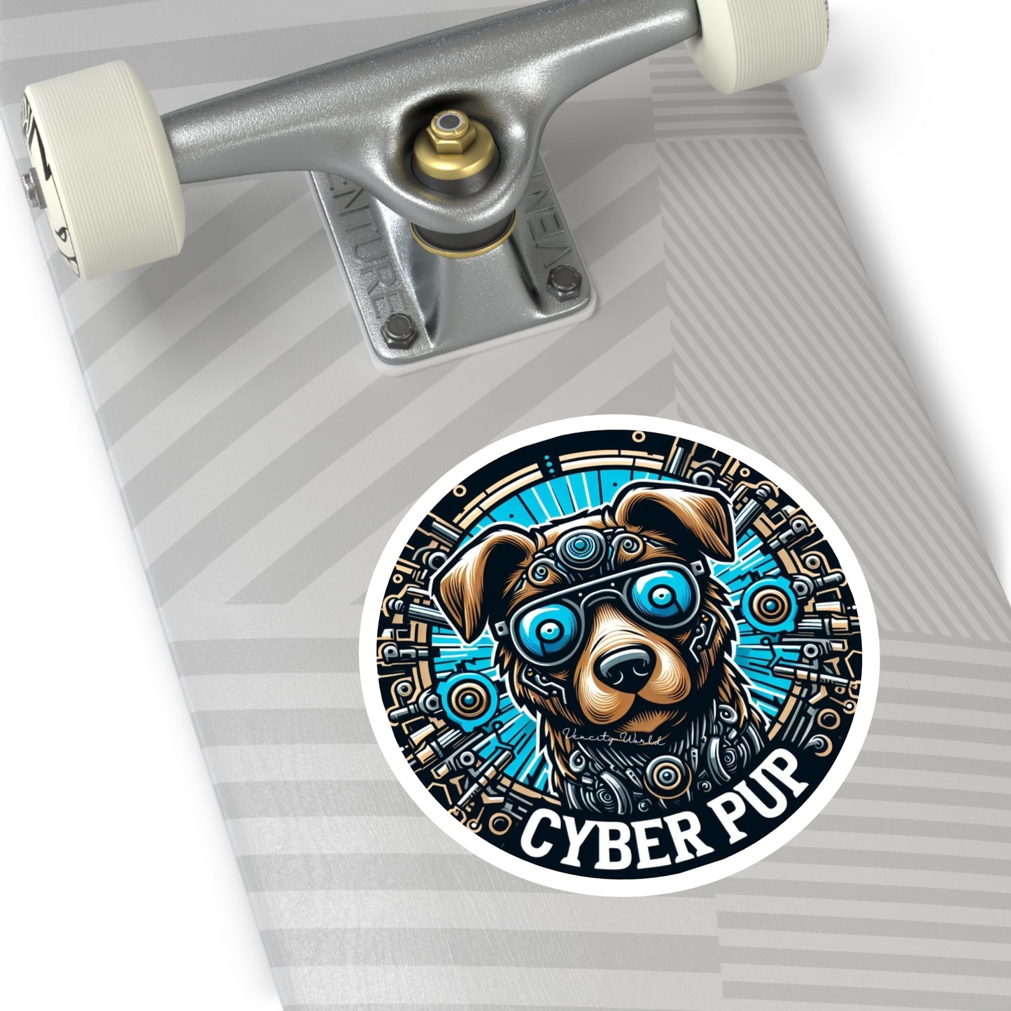 Cyber PuP Dog Sticker, Indoor\Outdoor