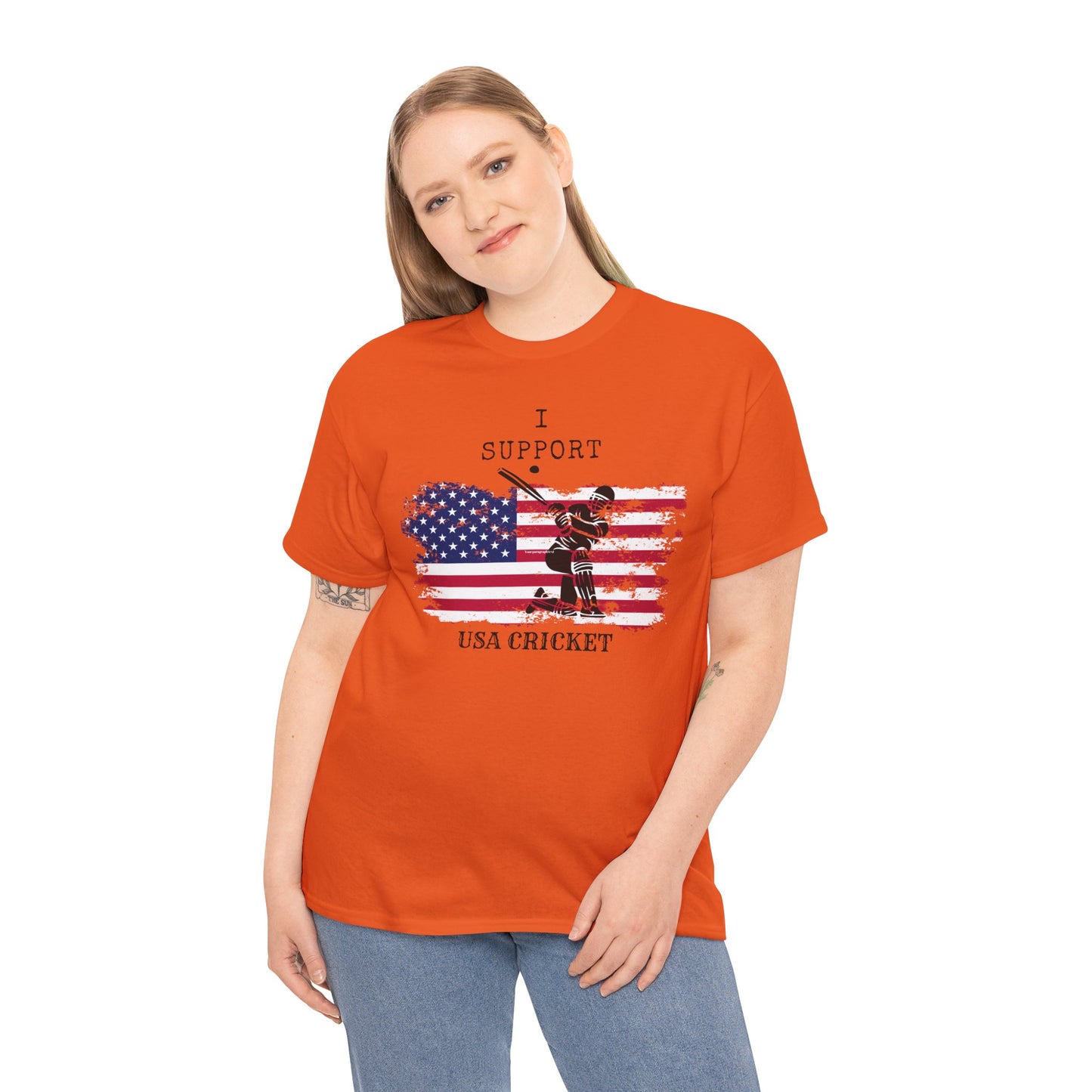 Support USA Cricket Gift T- shirt