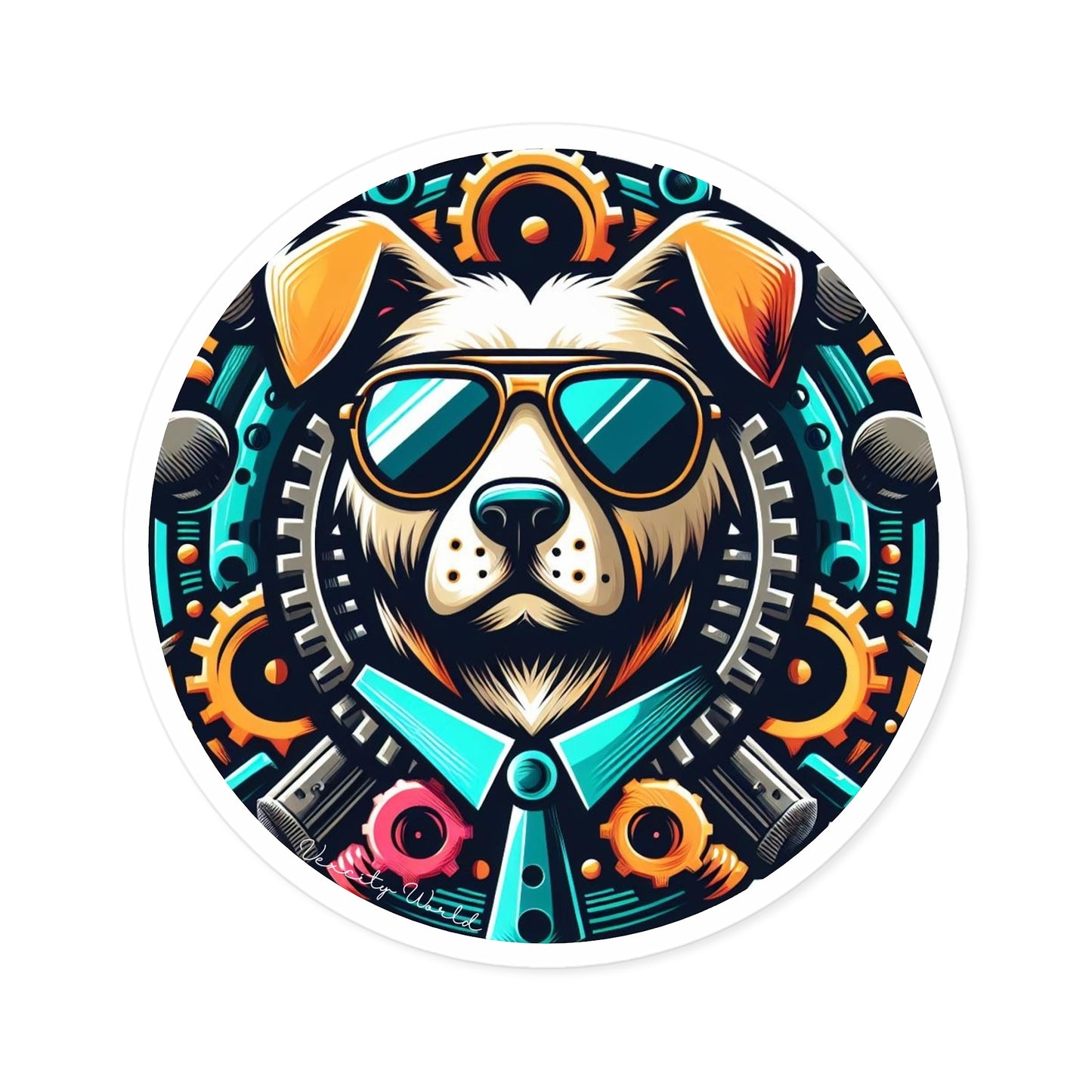Muzzy The Dog Sticker, Indoor\Outdoor