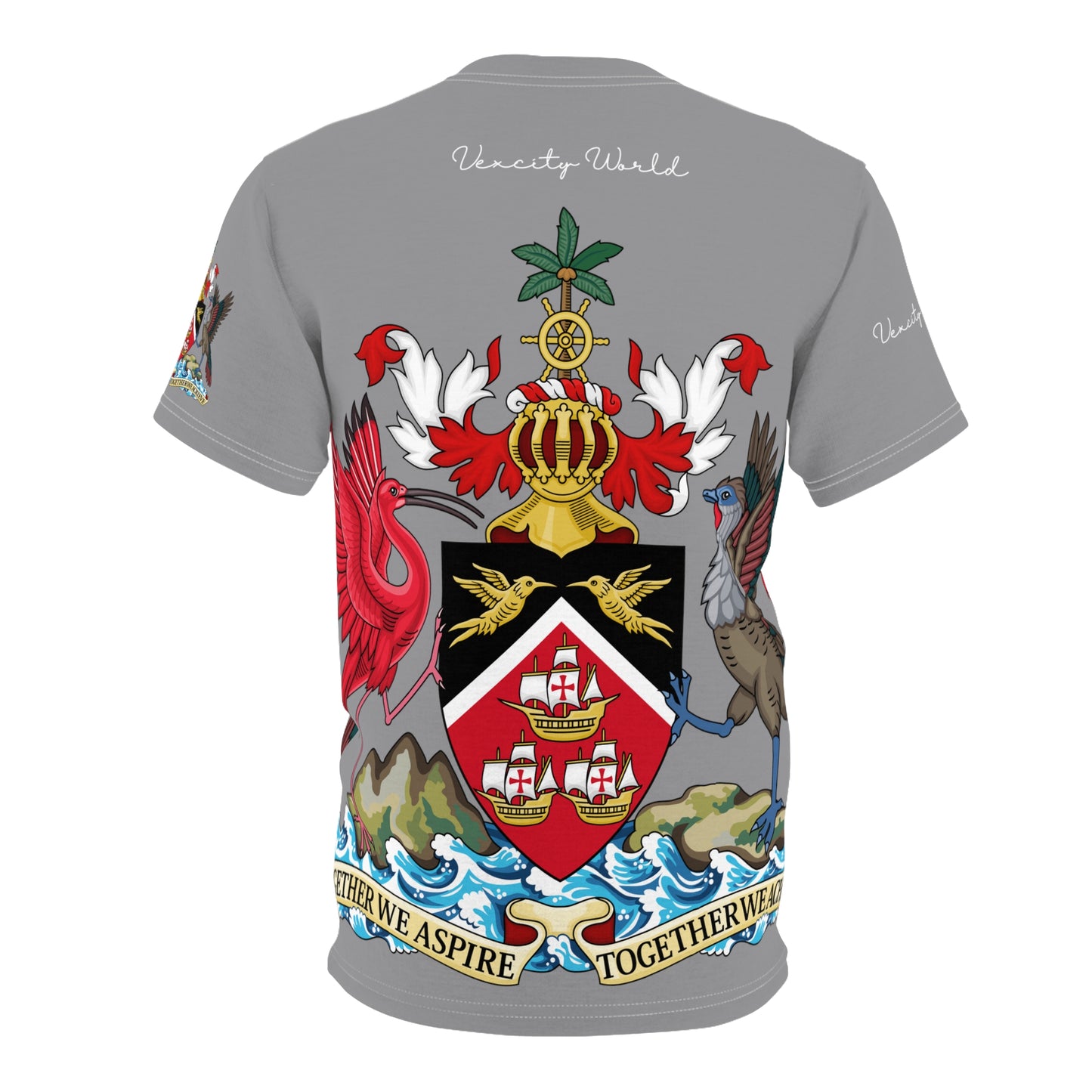 Trinidad And Tobago Unisex T-shirt Grey