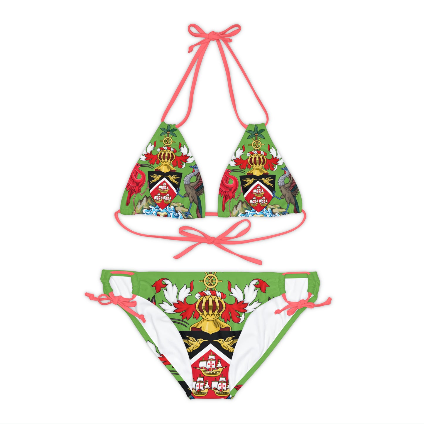 Trinidad And Tobago Strappy Bikini Set Green