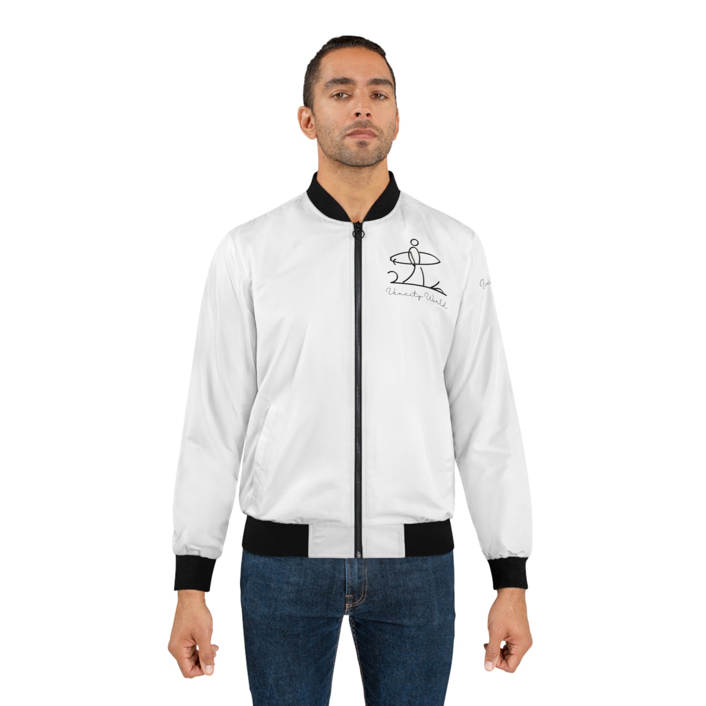 Vexcity World Bomber Jacket White
