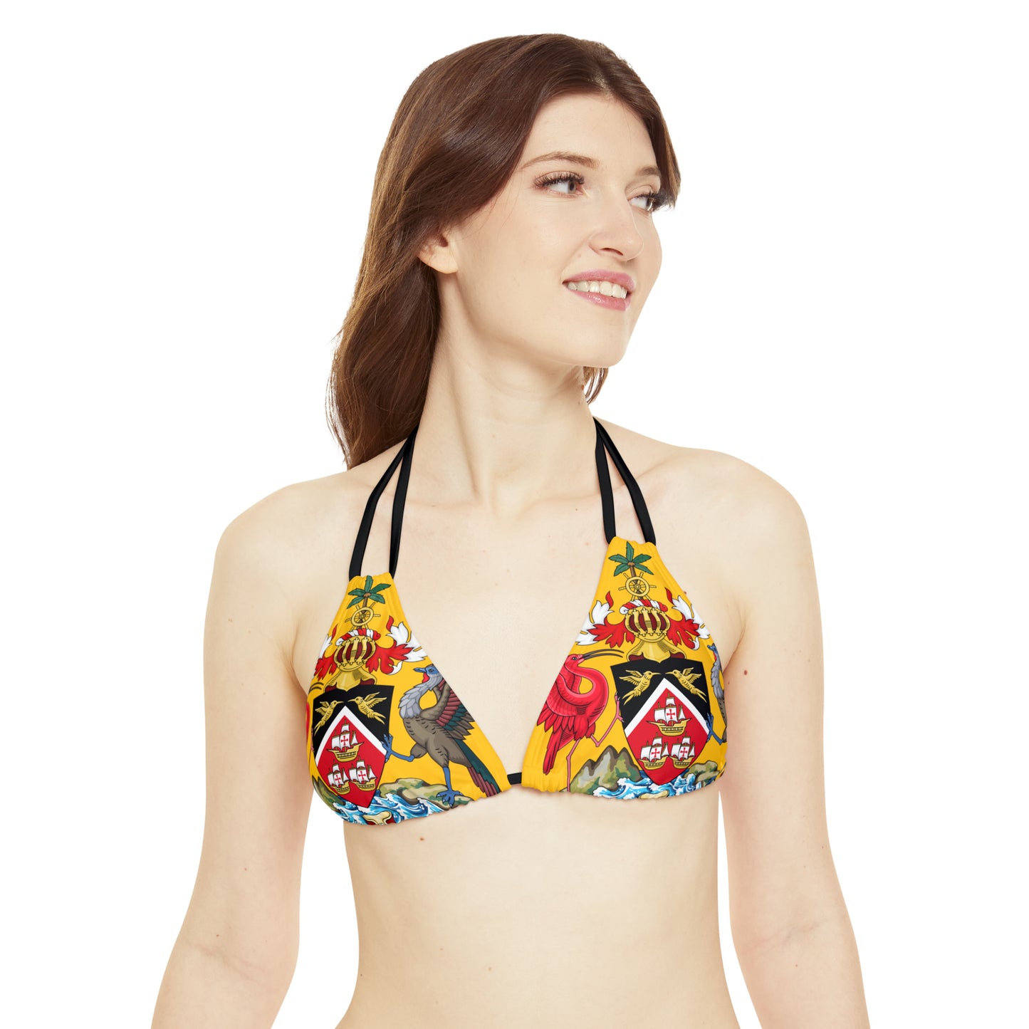 Trinidad And Tobago Strappy Bikini Set Yellow