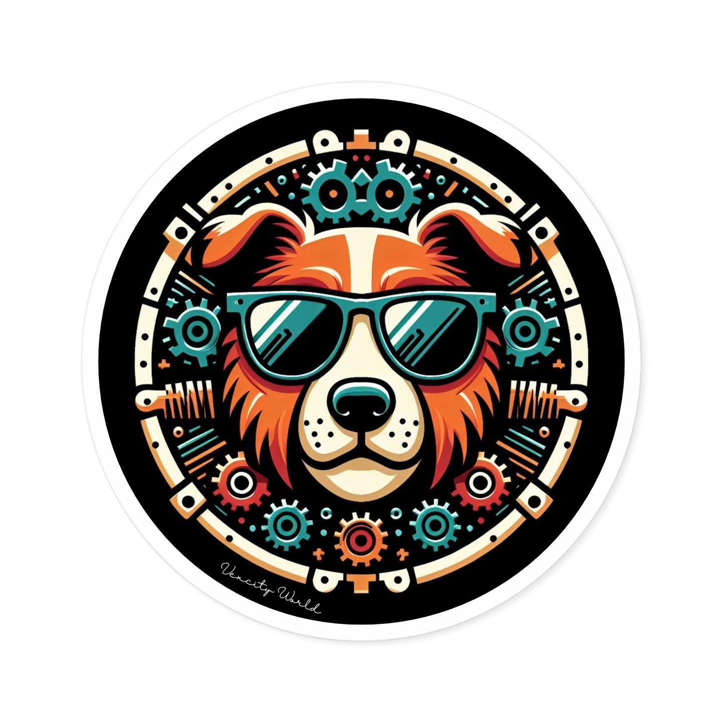 Rosco The Dog Sticker, Indoor\Outdoor