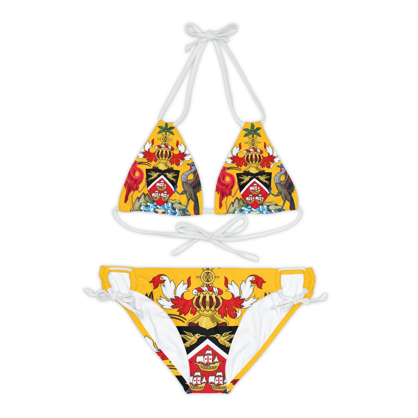 Trinidad And Tobago Strappy Bikini Set Yellow