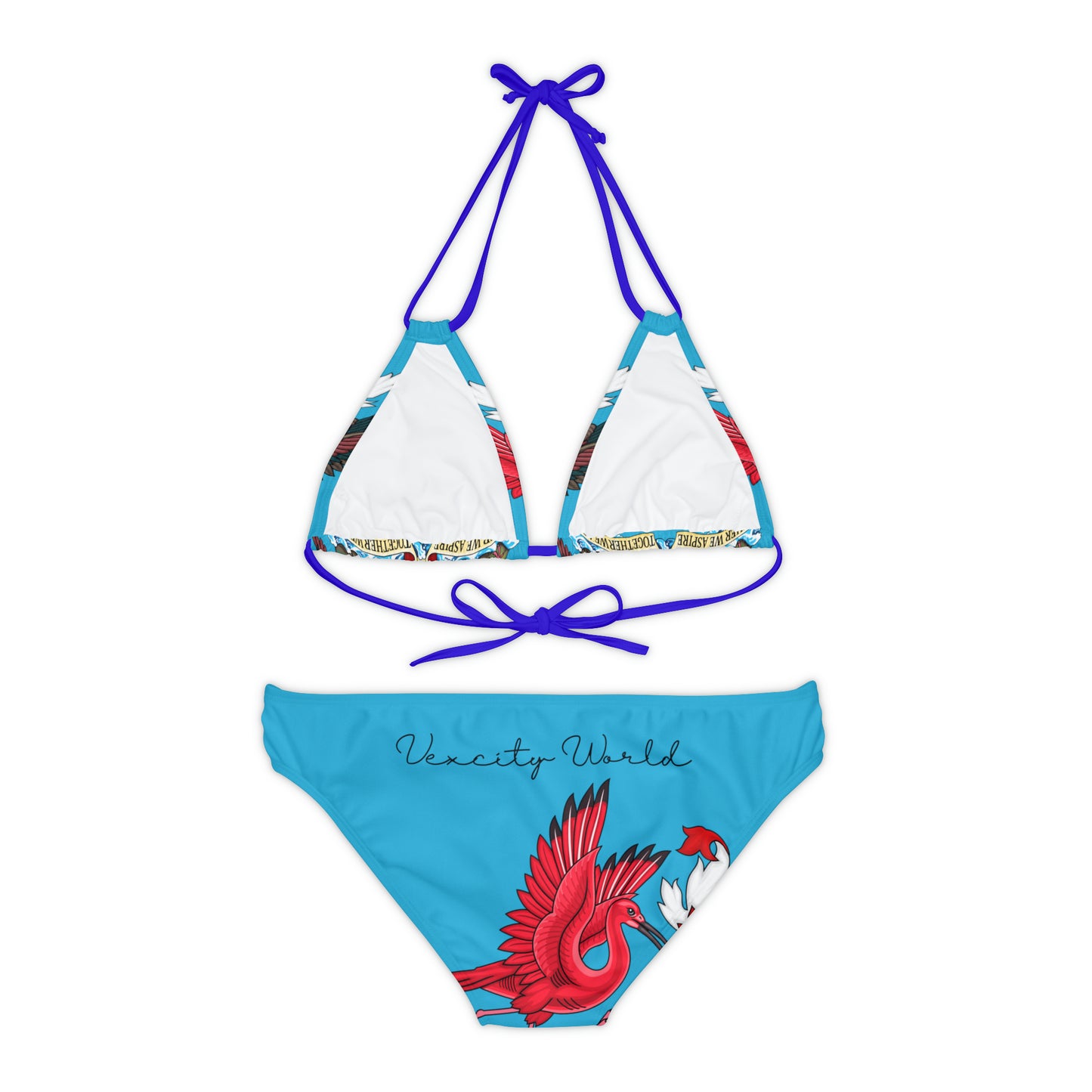 Trinidad And Tobago Strappy Bikini Set Turquoise