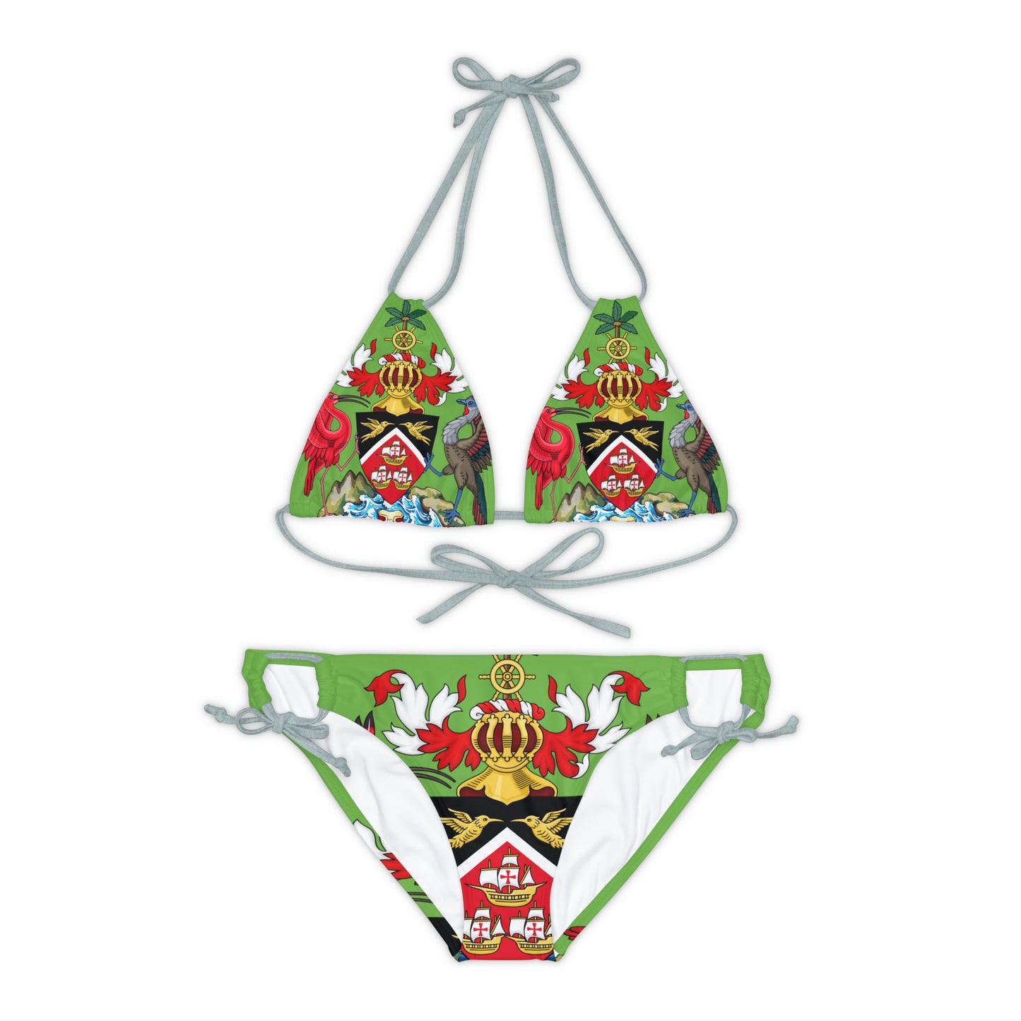 Trinidad And Tobago Strappy Bikini Set Green