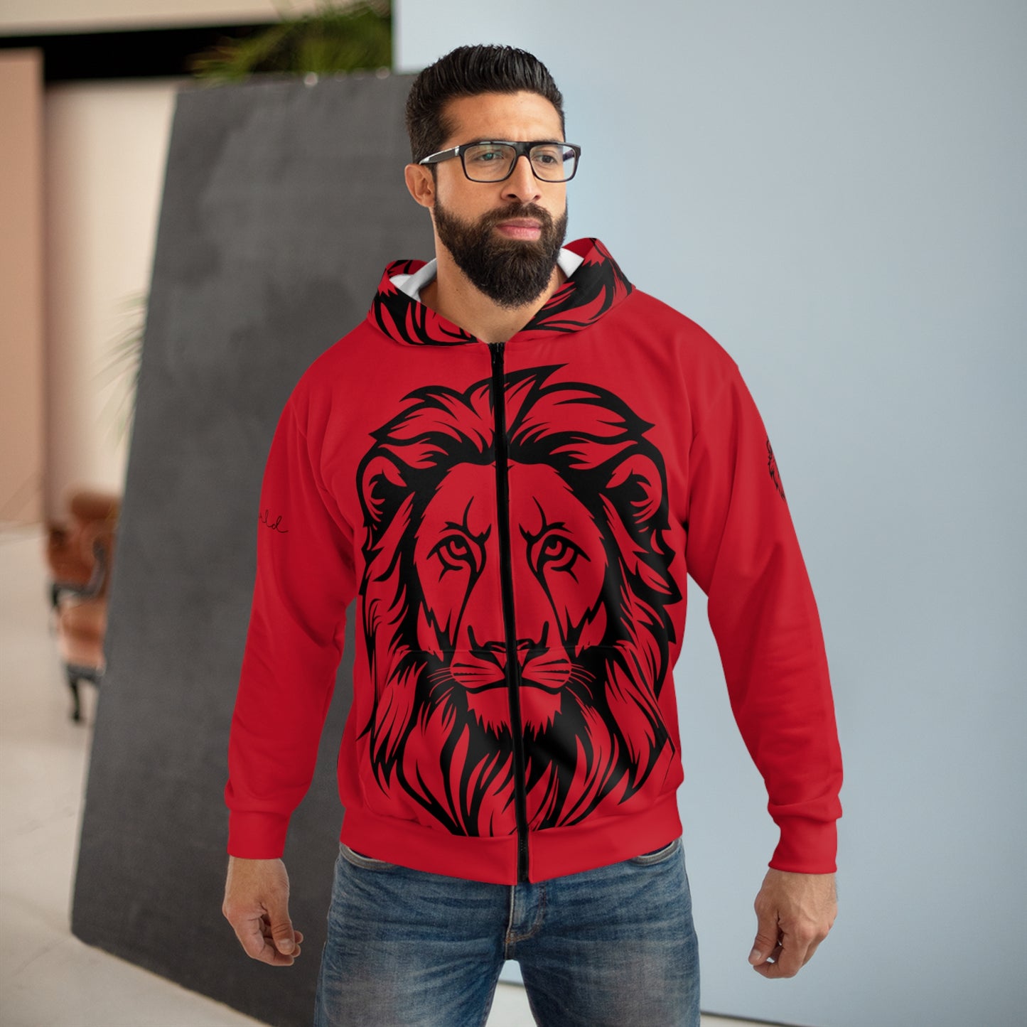 The Lion Of Judah Zip Hoodie