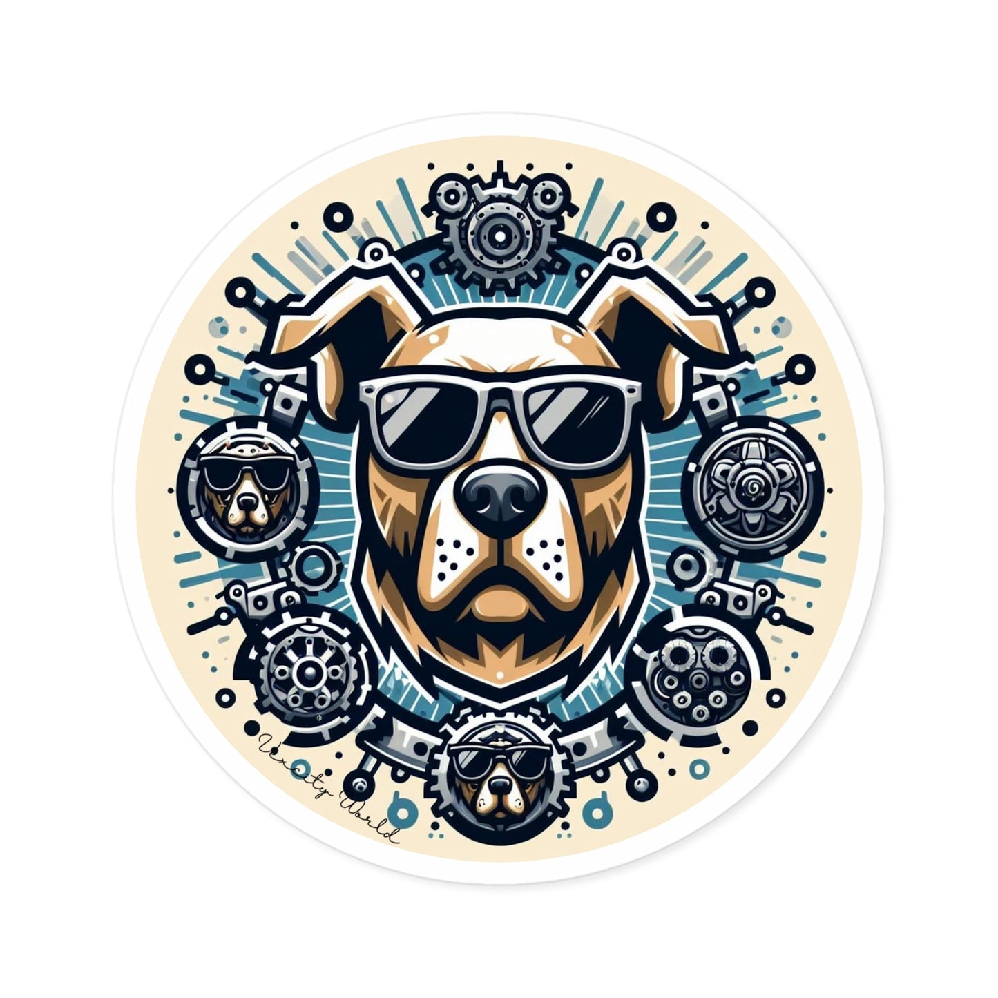 Bruno The Dog Sticker, Indoor\Outdoor