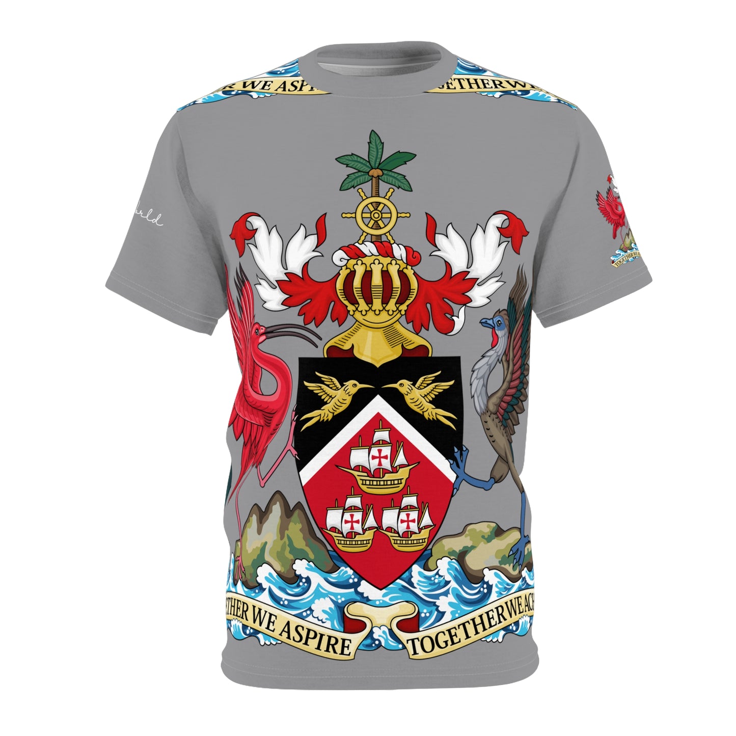 Trinidad And Tobago Unisex T-shirt Grey