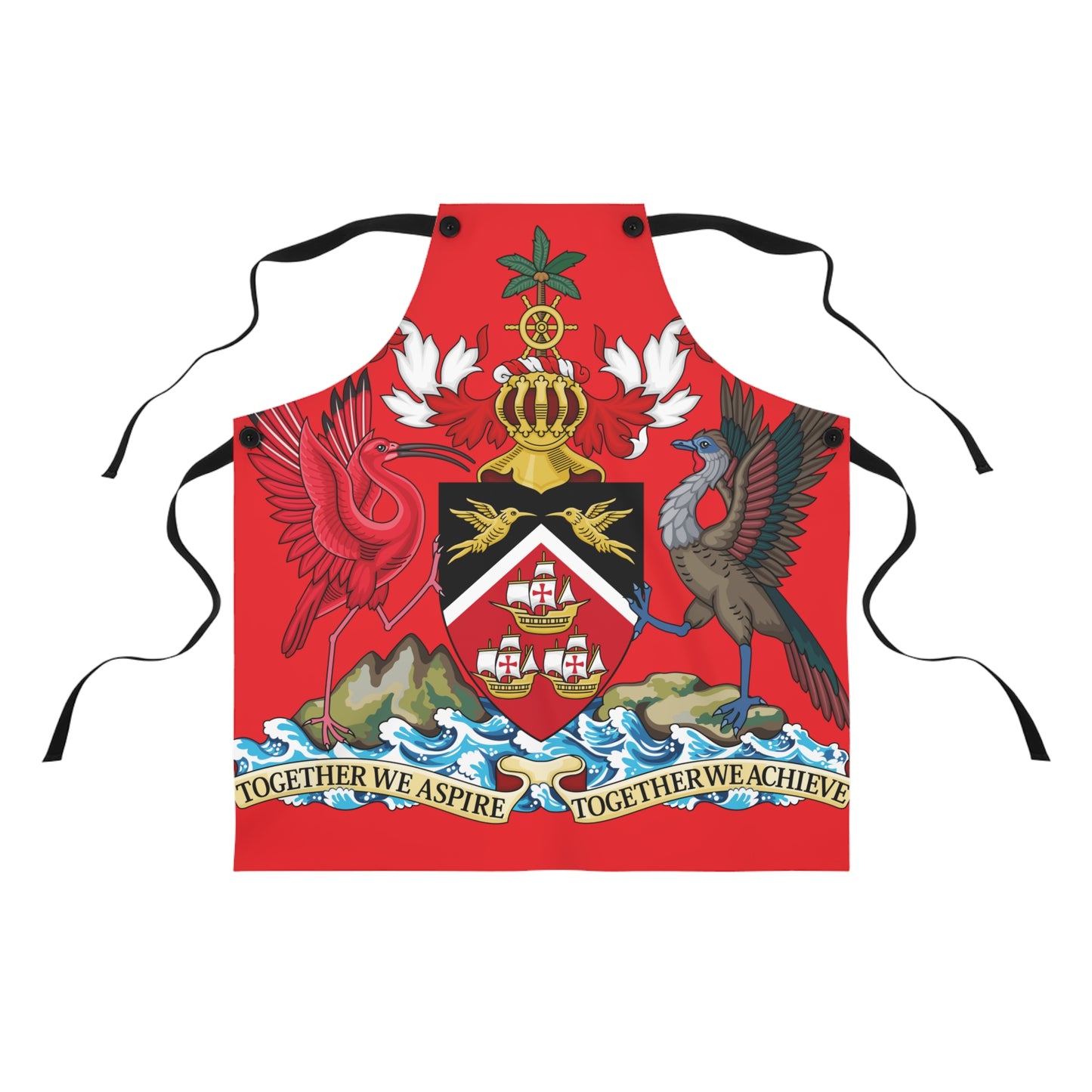 Trinidad And Tobago Chef Apron Red